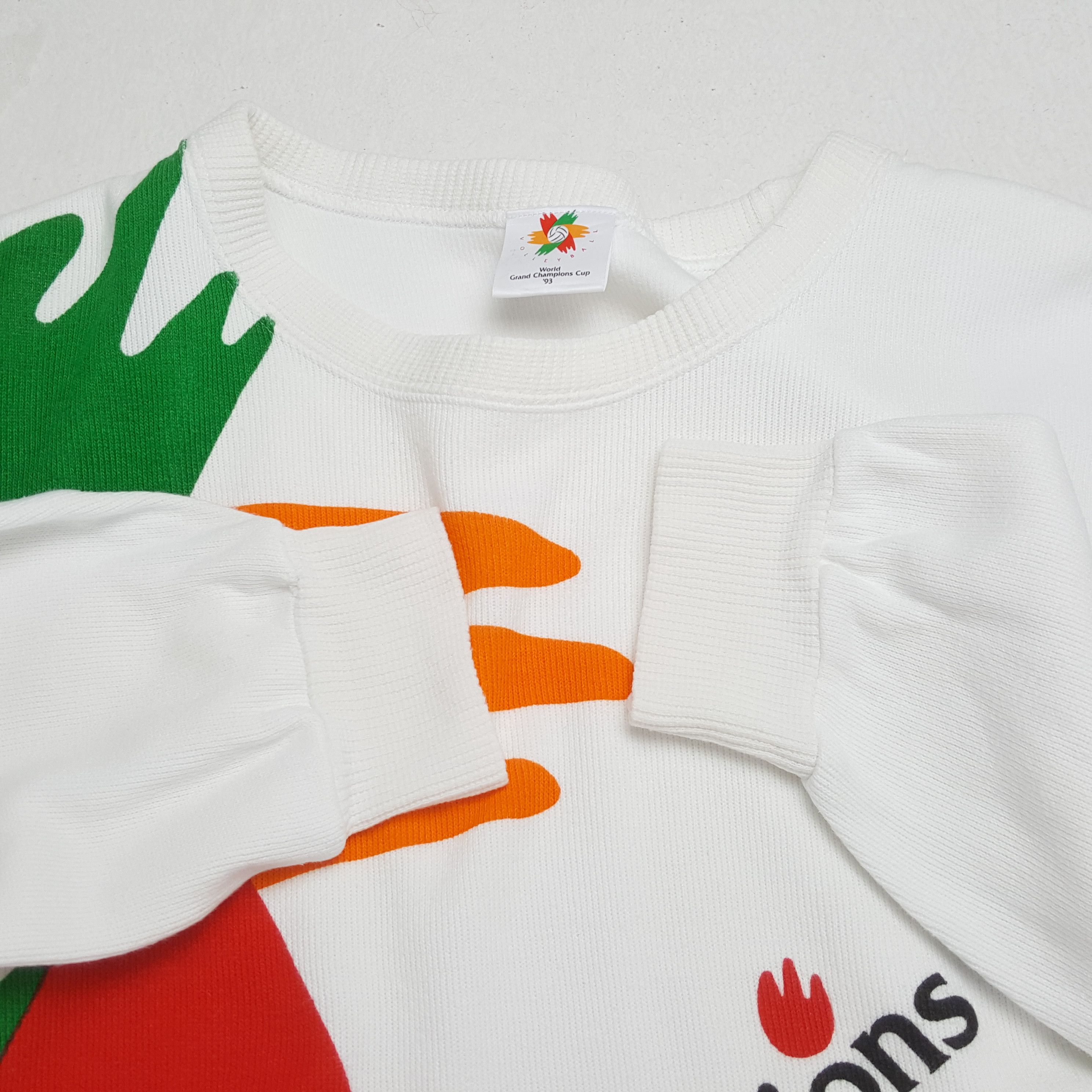 Japanese Brand × Vintage Vintage WORLD GRAND CHAMPION CUP 1993 Promo Swatshirts Size US L / EU 52-54 / 3 - 9 Thumbnail