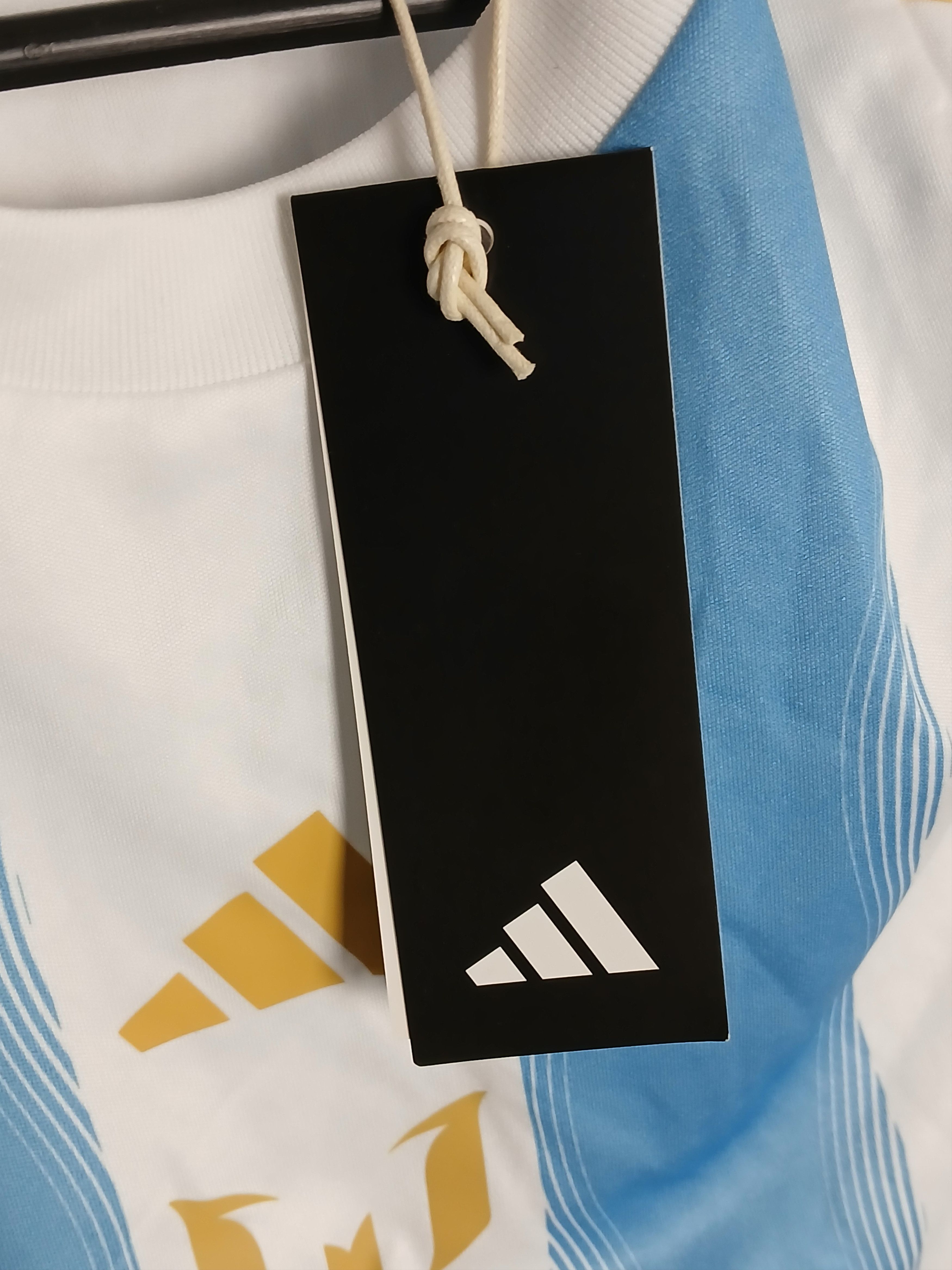 Adidas KIDS Argentina Messi Training Football Jersey T-Shirt Size US S / EU 44-46 / 1 - 11 Thumbnail