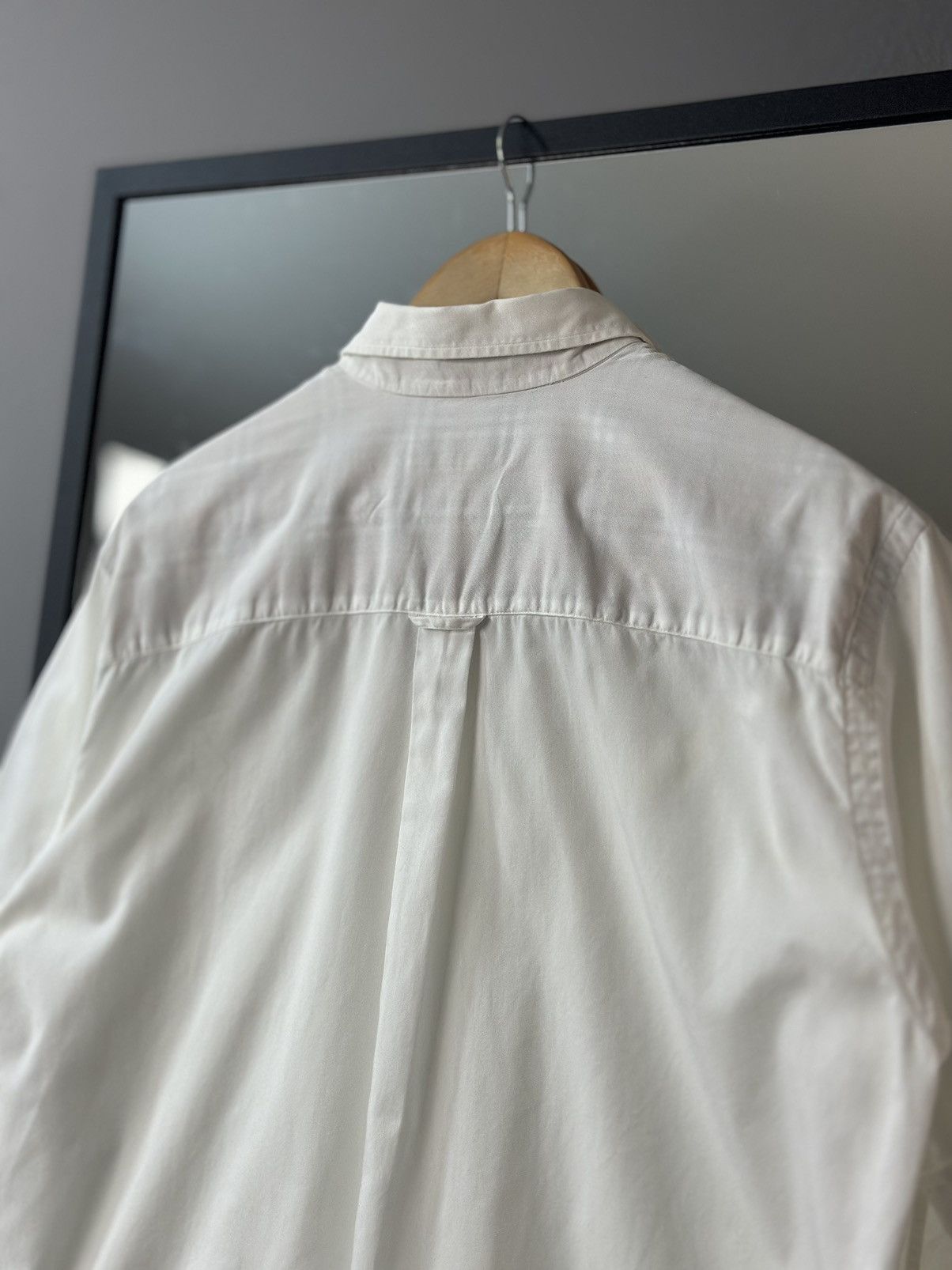 Burberry Burberrys Shirt White Crew Neck Avantgarde Luxury Prada Y2K Size US M / EU 48-50 / 2 - 16 Thumbnail
