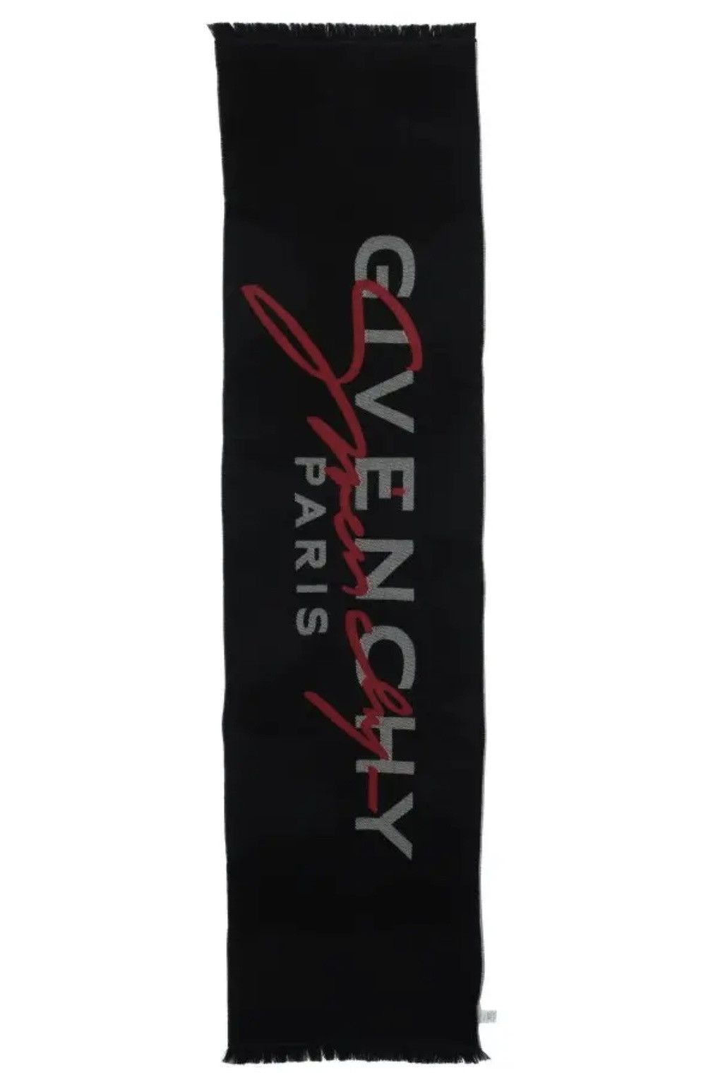Givenchy Givenchy Paris Signature Logo Wool Scarf Size ONE SIZE - 1 Thumbnail