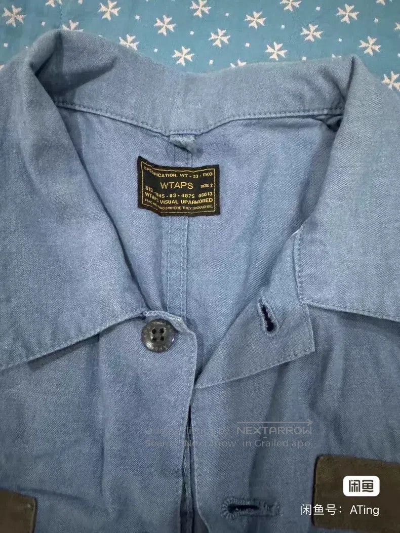 Wtaps Wtaps Washable sky blue two-purse short-sleeve shirt Size US M / EU 48-50 / 2 - 2 Thumbnail