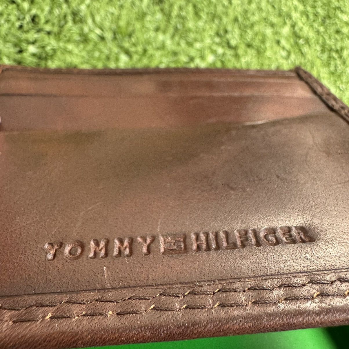 Tommy Hilfiger × Vintage Tommy Hilfiger Brown Genuine Leather Bi-Fold Wallet Size ONE SIZE - 5 Thumbnail