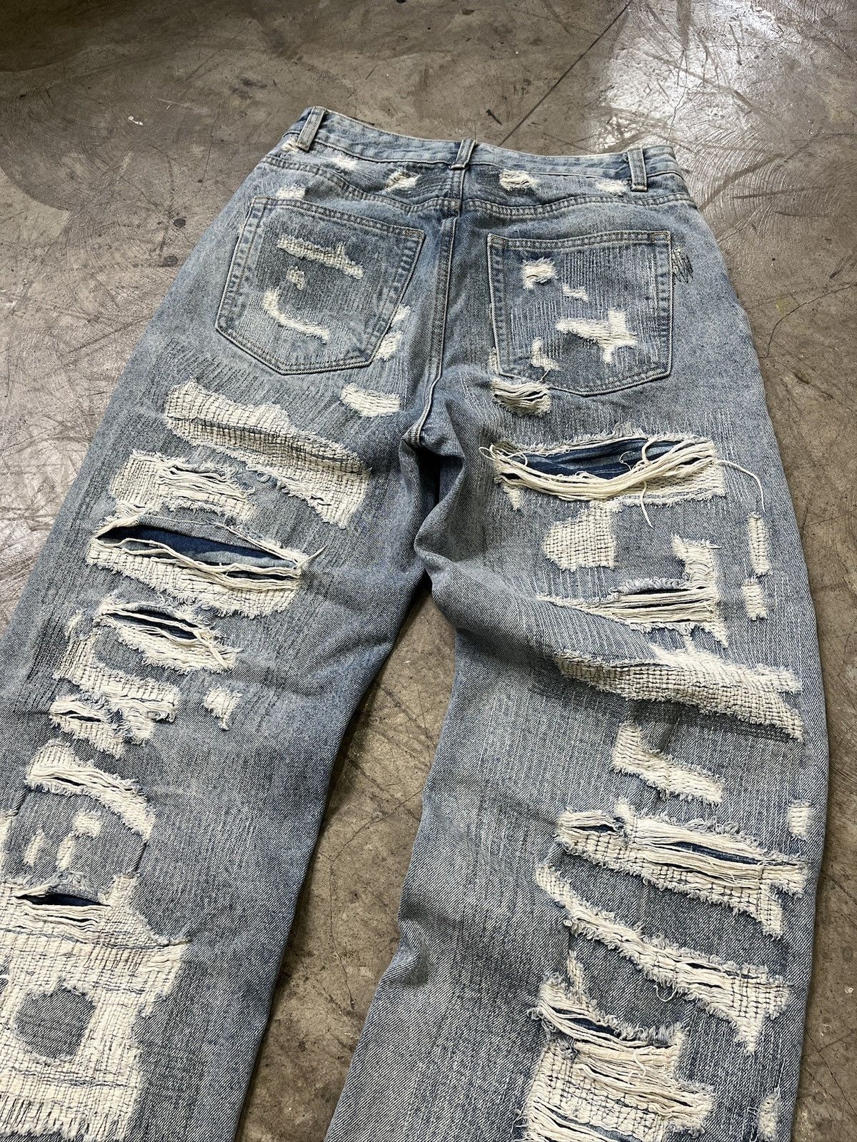 Other Still Water Distressed Reworked Denim Jeans (unisex) Size US 29 - 8 Thumbnail