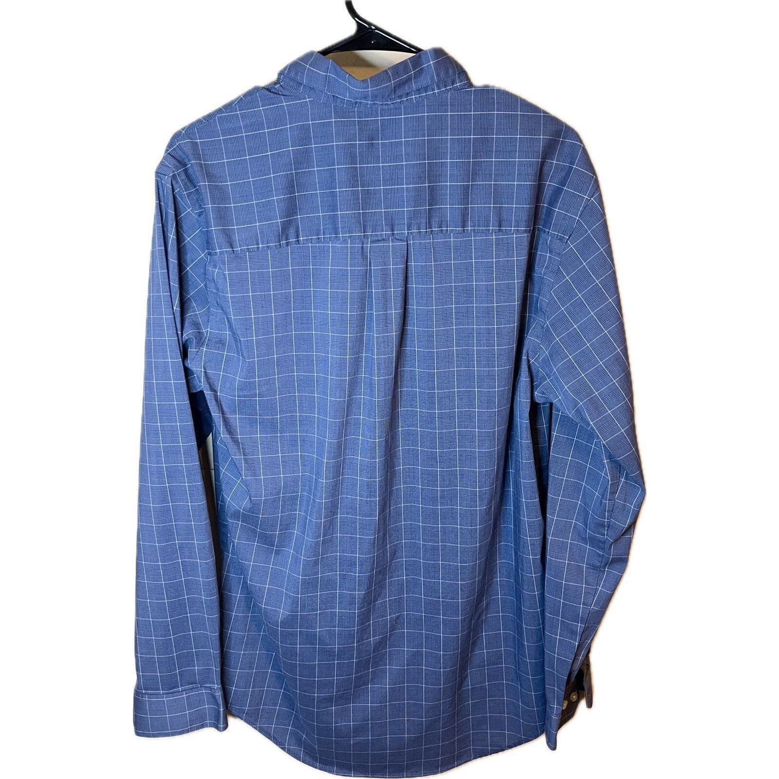 Van Heusen Van Heusen Fitted Men’s M Blue Plaid Button Down Dress Shirt Size US M / EU 48-50 / 2 - 7 Thumbnail