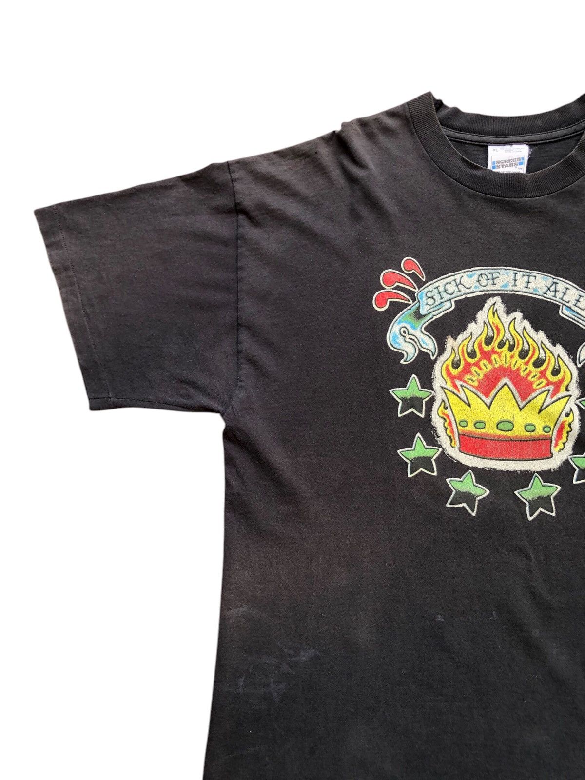Band Tees × Rap Tees × Vintage Vintage Rare Item Perfect Faded 90s SICK OF IT ALL T Shirt Size US XL / EU 56 / 4 - 4 Thumbnail