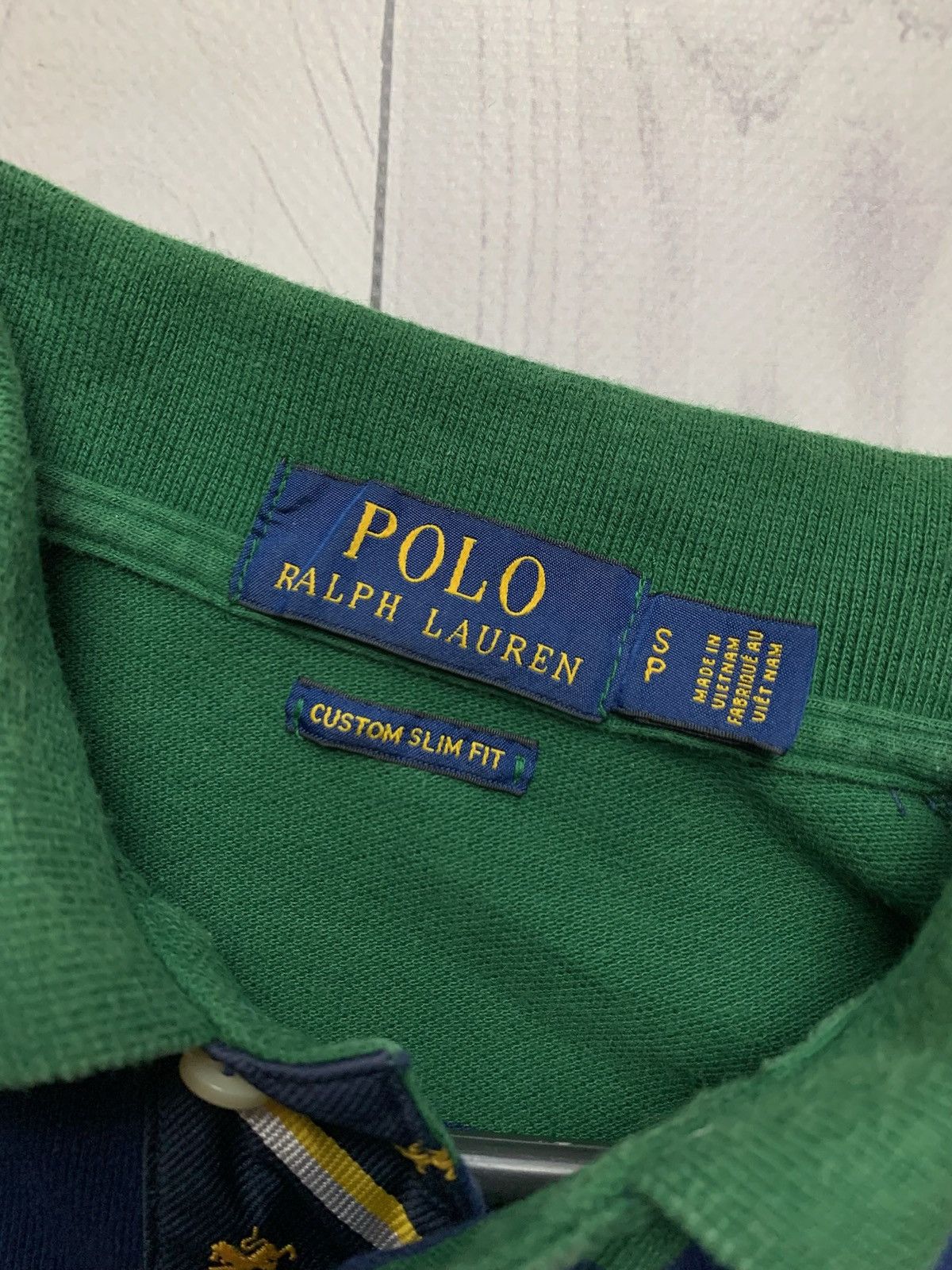 Polo Ralph Lauren × Vintage Vintage polo Ralph Lauren green striped size S Size US S / EU 44-46 / 1 - 5 Thumbnail