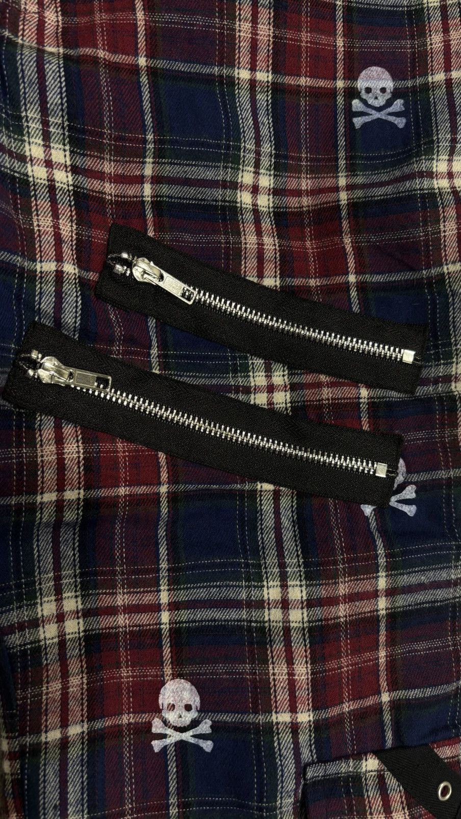 Other Wrstwrstwrst Skull Plaid Bondage Denim Size US 32 / EU 48 - 22 Thumbnail