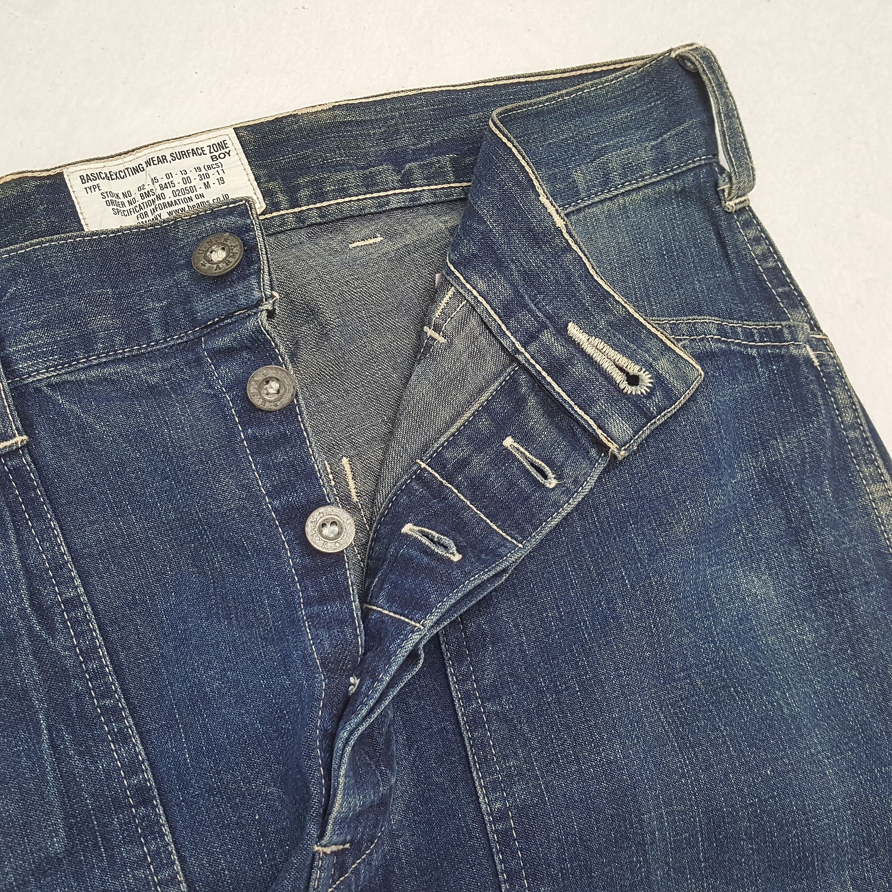 Vintage BEAMS BOY Streetwear Style Jeans Size US 32 / EU 48 - 12 Thumbnail
