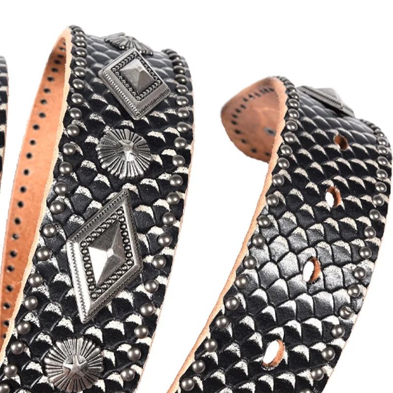 Japanese Brand × Leather × Vintage Dragon Altar Retro Vintage Leather Belt Size ONE SIZE - 5 Thumbnail