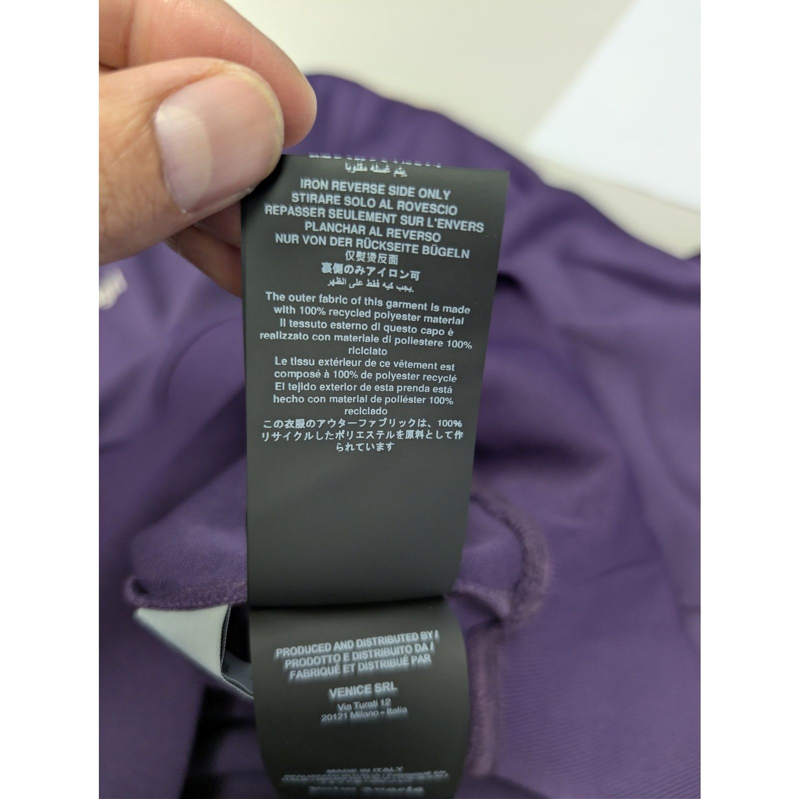 Palm Angels o1rshd1 Classic Logo Track Hoodie in Dark Purple / Off-White Size US L / EU 52-54 / 3 - 19 Thumbnail
