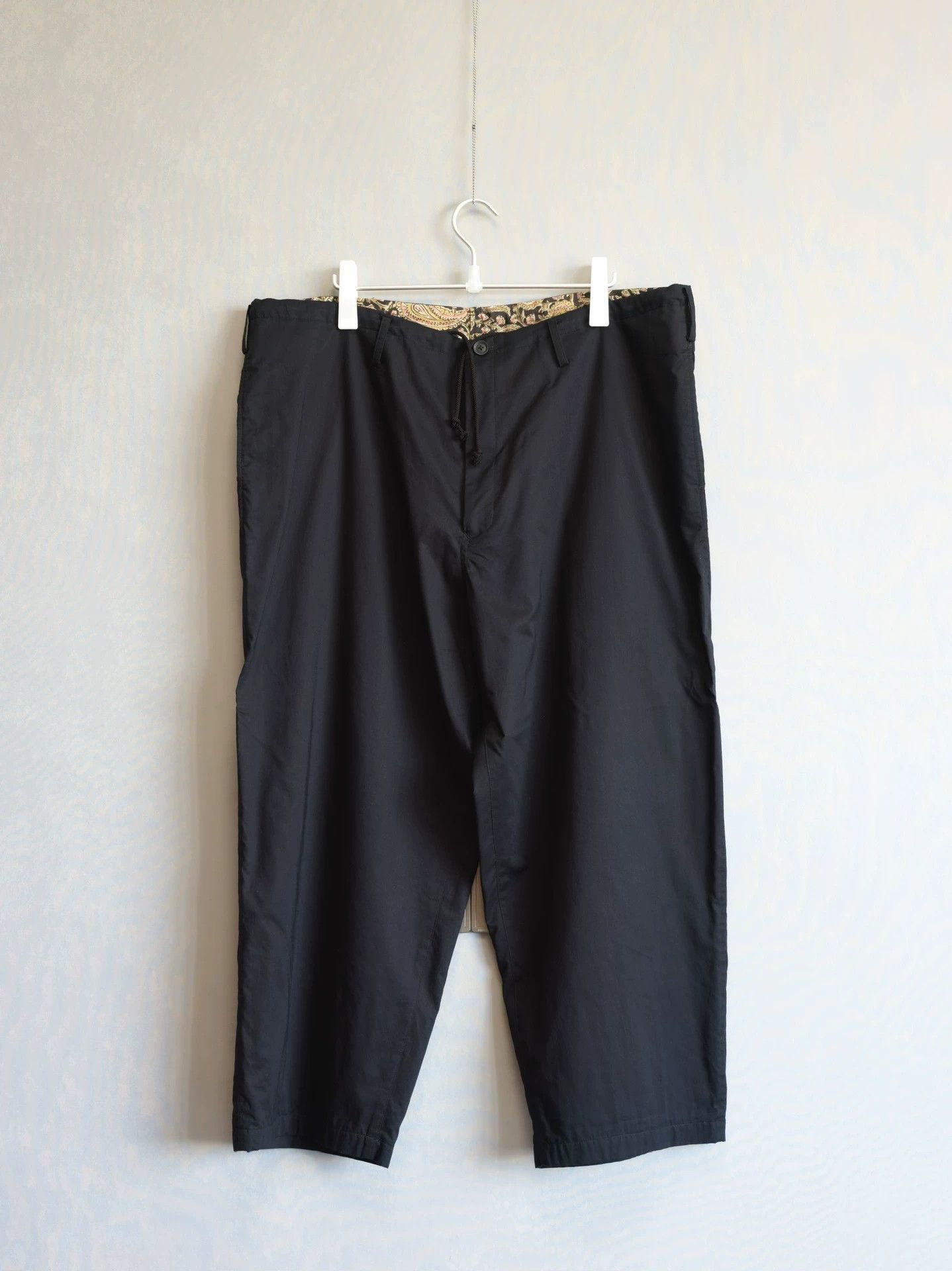 Yohji Yamamoto Yohji Yamamoto 23SS Double-Paisley Blk Straight Trousers Size US 29 - 1 Thumbnail