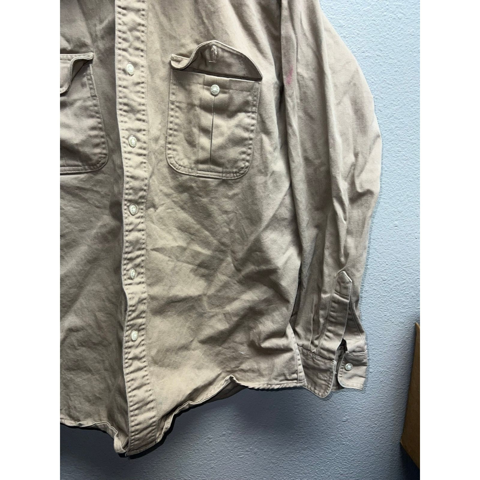 Eddie Bauer Vintage Eddie Bauer Brown Long Sleeve Button Down Shirt VTG Size US L / EU 52-54 / 3 - 5 Thumbnail