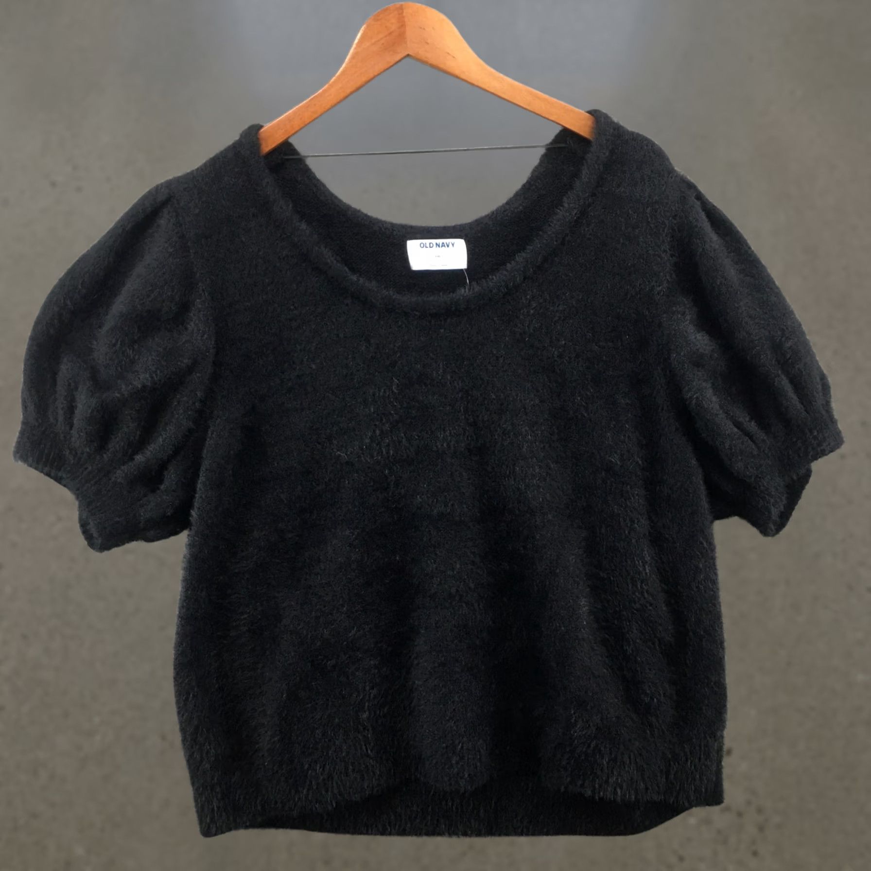 Old Navy Old Navy Blouse Womens XXL Black Puff Sleeve Round Neck Casual NEW Shirt Size XXL / US 16-18 / IT 52-54 - 1 Thumbnail