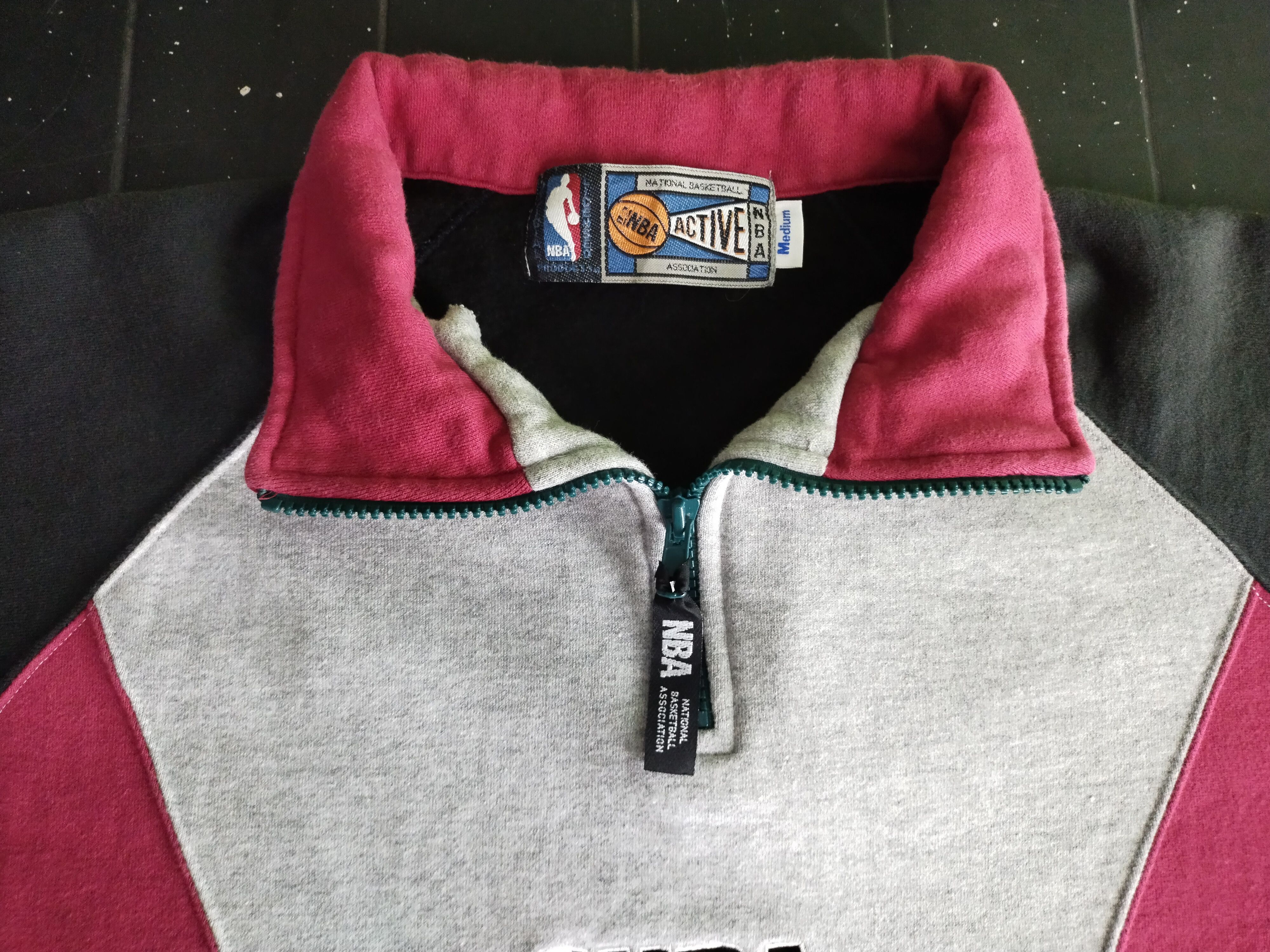 NBA × Vintage Vintage NBA HalfZipper Size US M / EU 48-50 / 2 - 7 Thumbnail