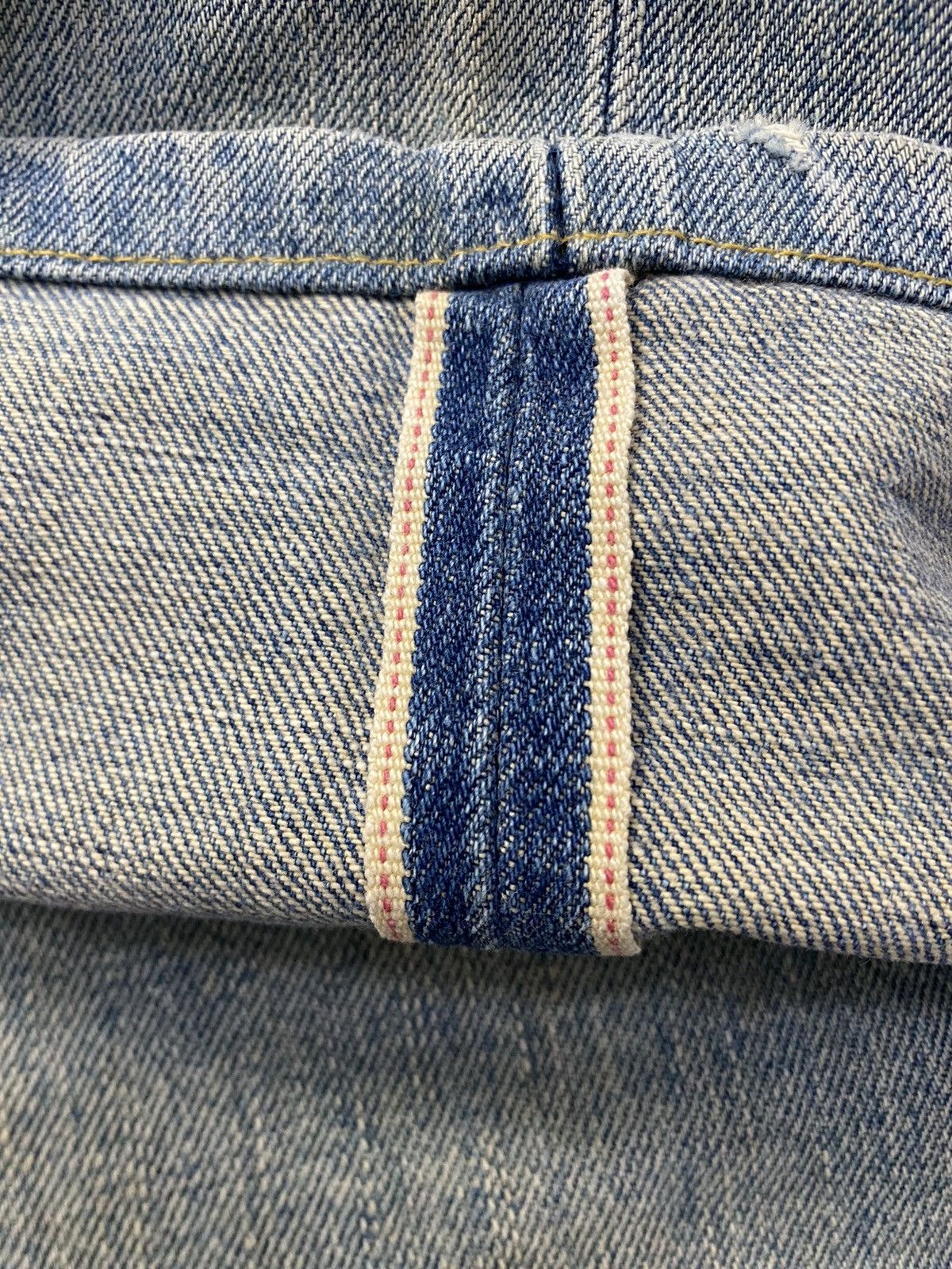 Levi's Vintage Clothing Thrashed Vintage Levis Big E 503 Ripped Denim Selvedge Japan Size US 33 - 11 Thumbnail