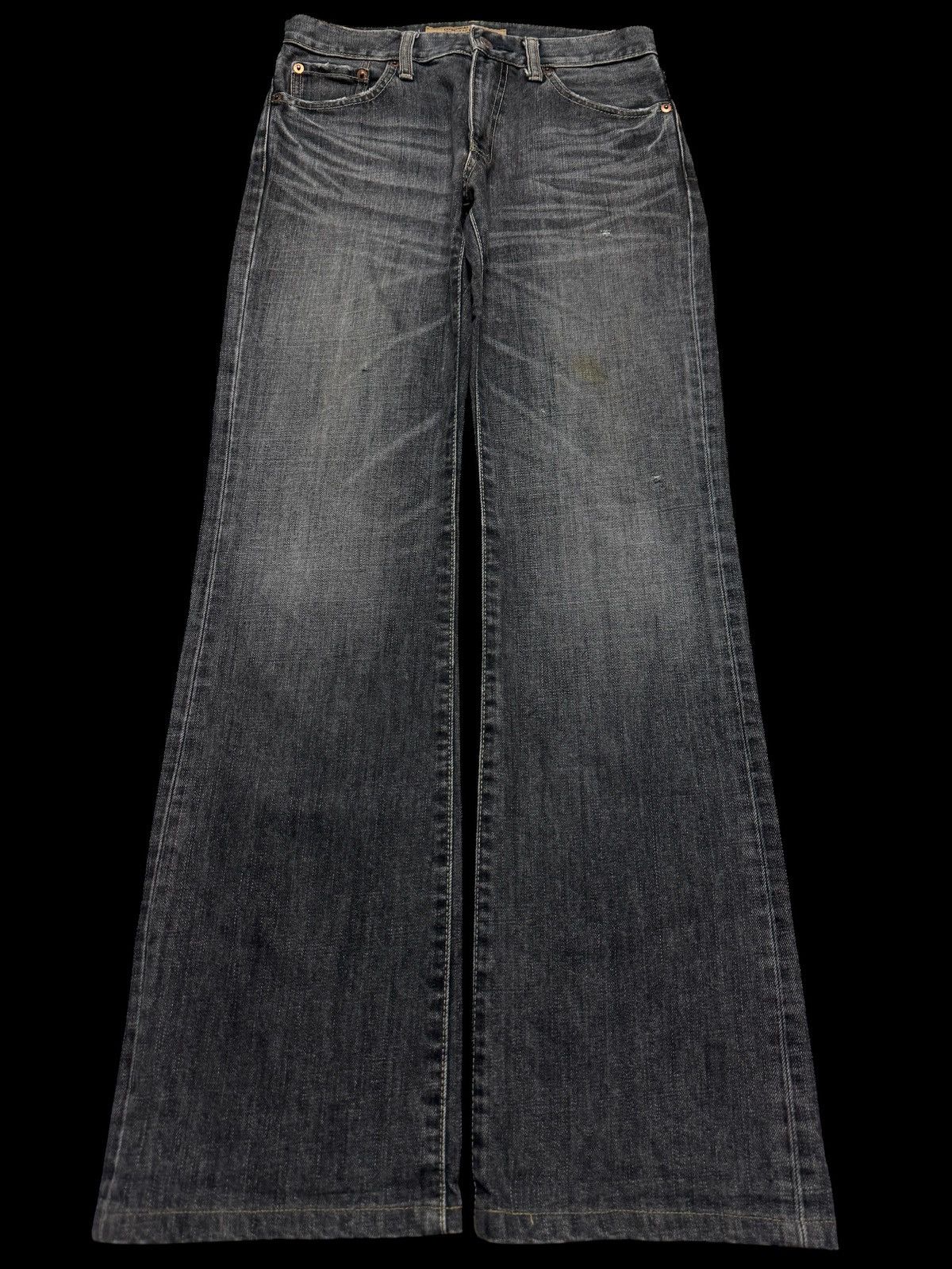 Japanese Brand 💥Regular Fit Boot Cut💥90s Uniqlo Sand Washed Distressed Size US 28 / EU 44 - 2 Thumbnail