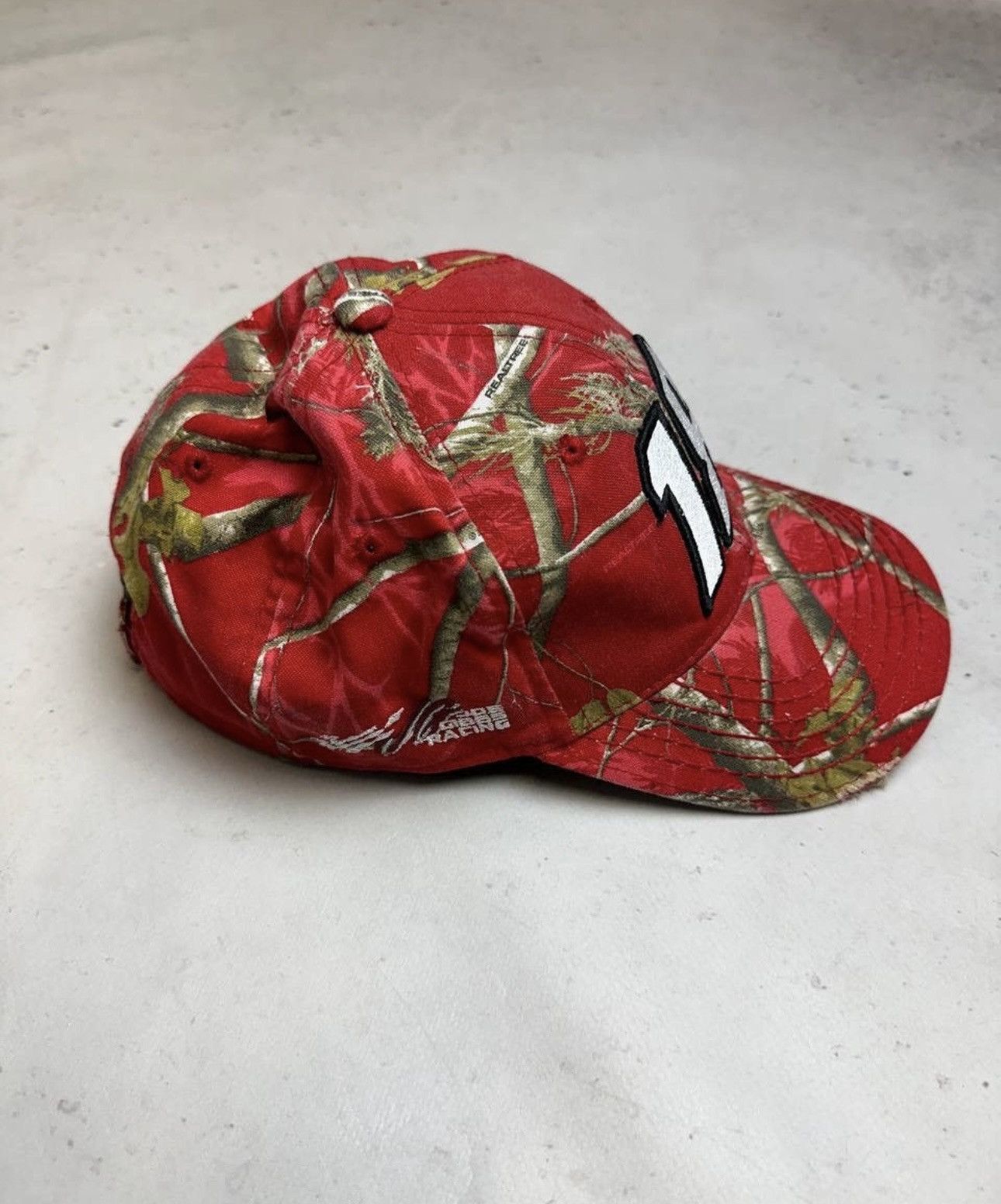 NASCAR × Vintage Vintage NASCAR racing cap pink rare Y2K 18 number Size ONE SIZE - 3 Thumbnail