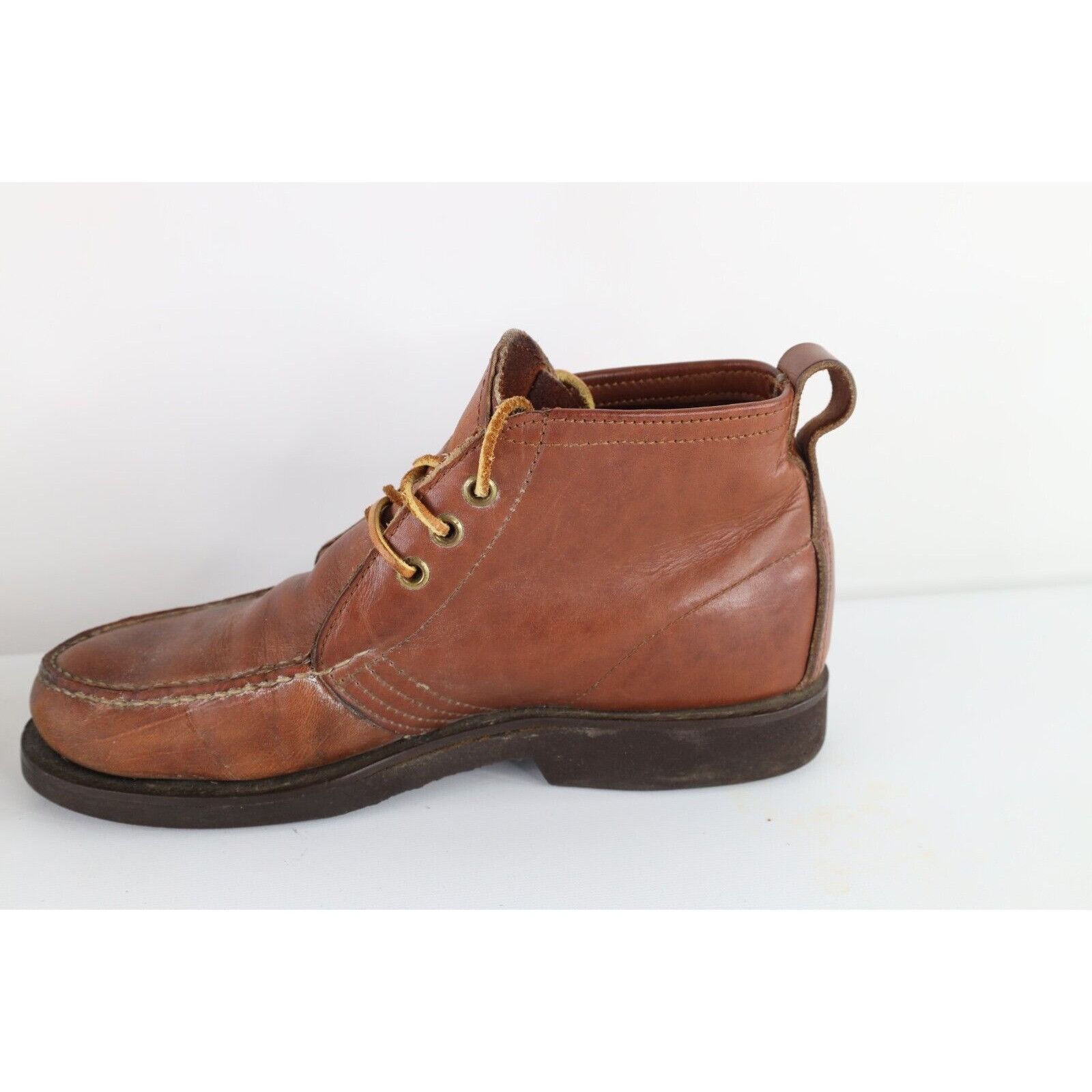 Orvis × Vintage Vintage 90s Orvis Gokey Distressed Leather Moc Chukka Boots Size US 8.5 / EU 41-42 - 6 Thumbnail
