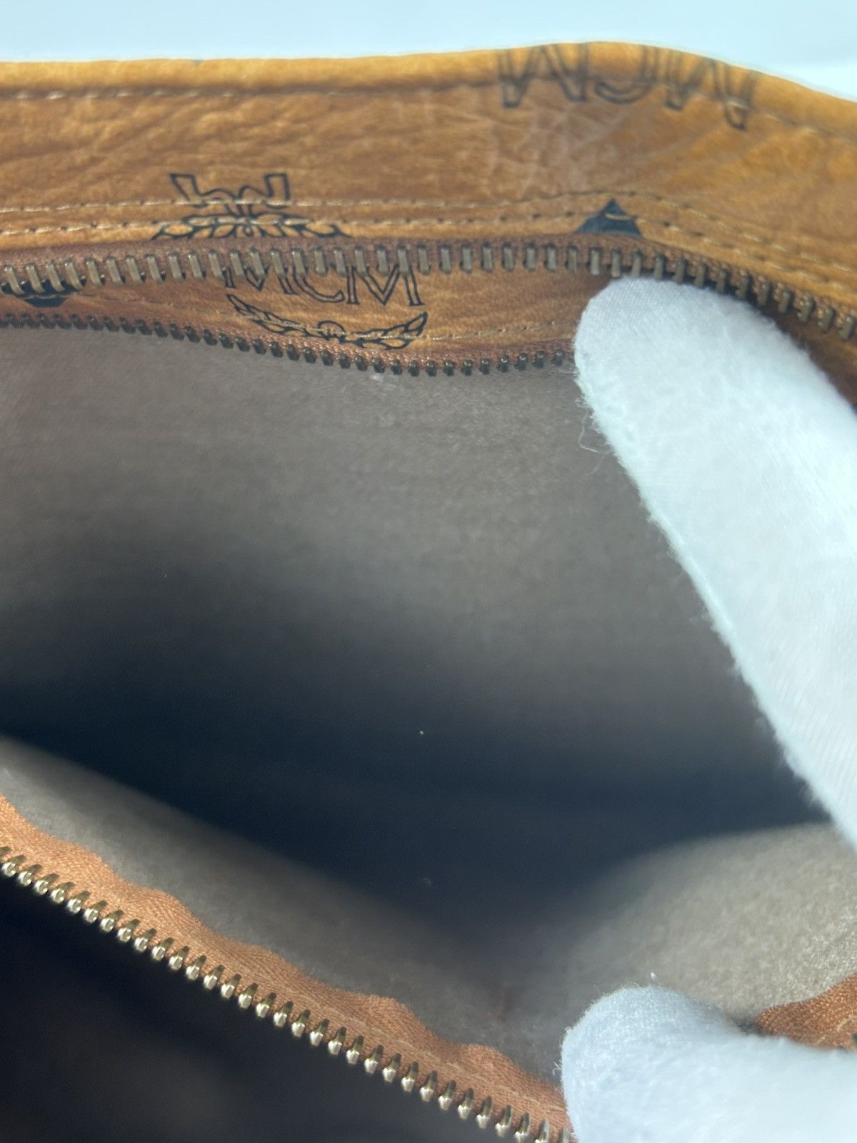 MCM MCM Cognac Leather Shoulder Bag Size ONE SIZE - 8 Thumbnail