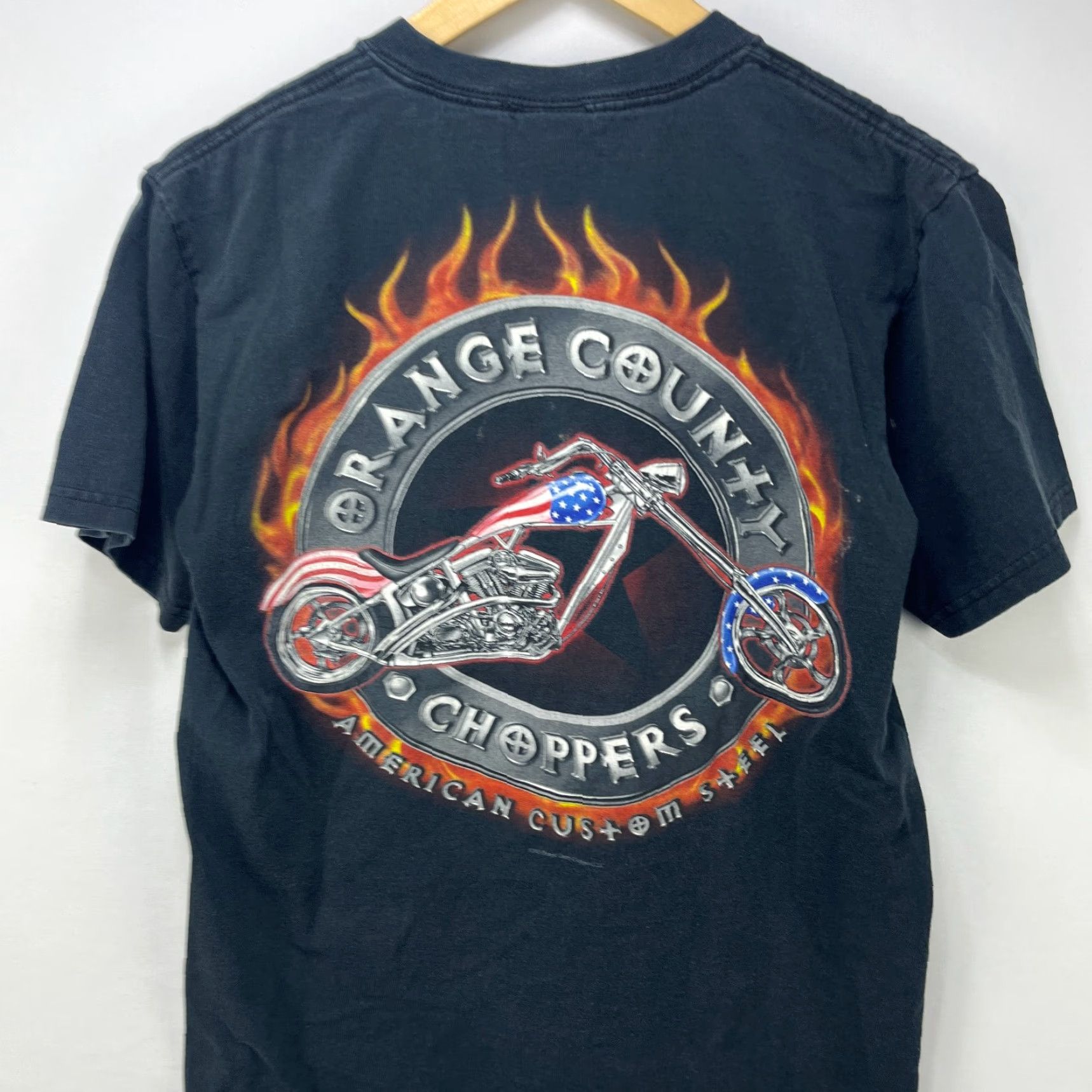 Vintage VINTAGE Orange County Choppers Flames Biker T-shirt M Medium Black Mens T-Shirt Size US M / EU 48-50 / 2 - 4 Thumbnail