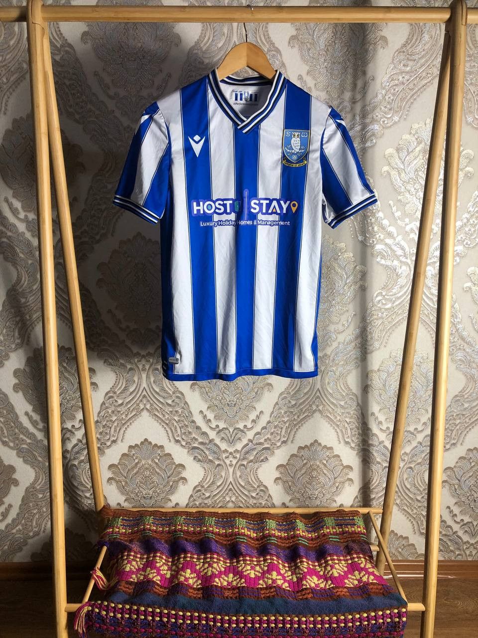Vintage Very Rare Macron Sheffield Wednesday England Soccer Jersey Size US S / EU 44-46 / 1 - 1 Thumbnail