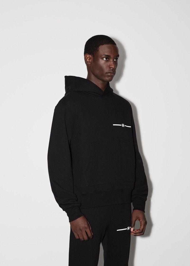Amiri o1mle0426 Micro MA Bar Hoodie in Black Size US S / EU 44-46 / 1 - 3 Thumbnail