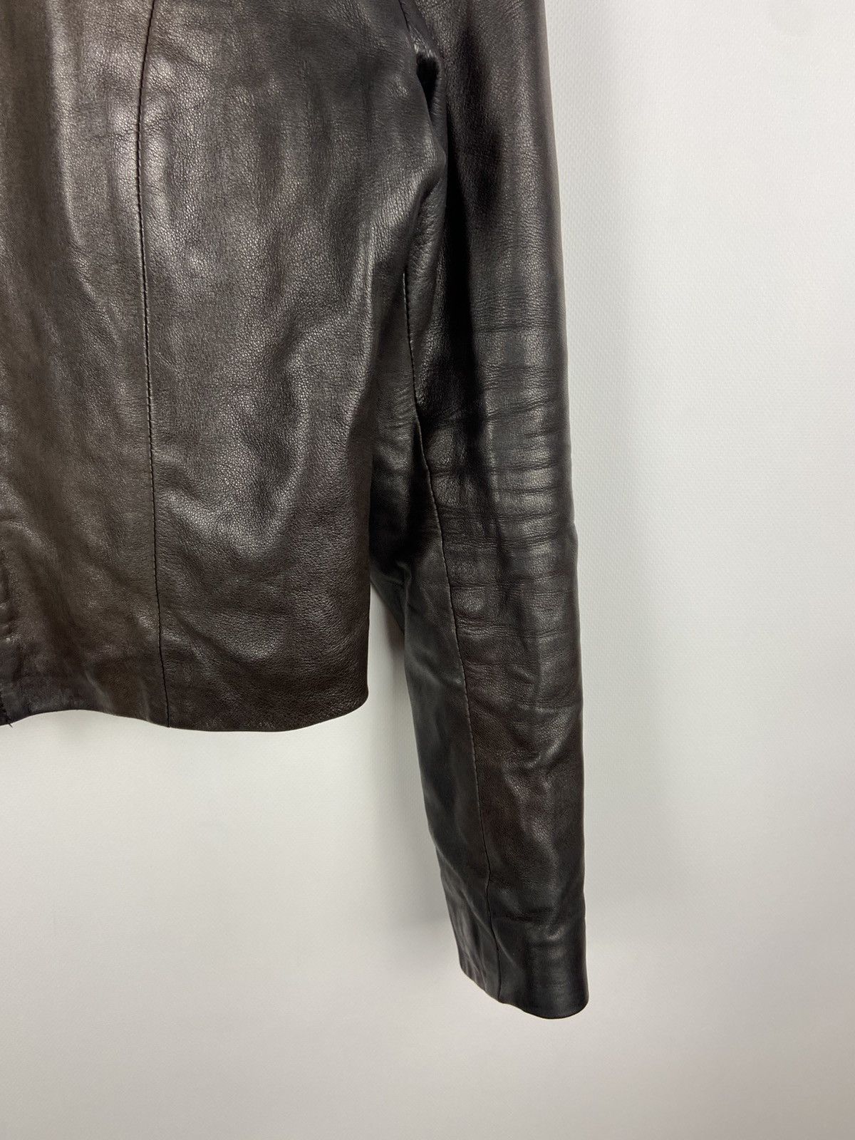 Other Vintage Vent Couvert Women’s Leather Biker Belted Jacket Size XS / US 0-2 / IT 36-38 - 9 Thumbnail