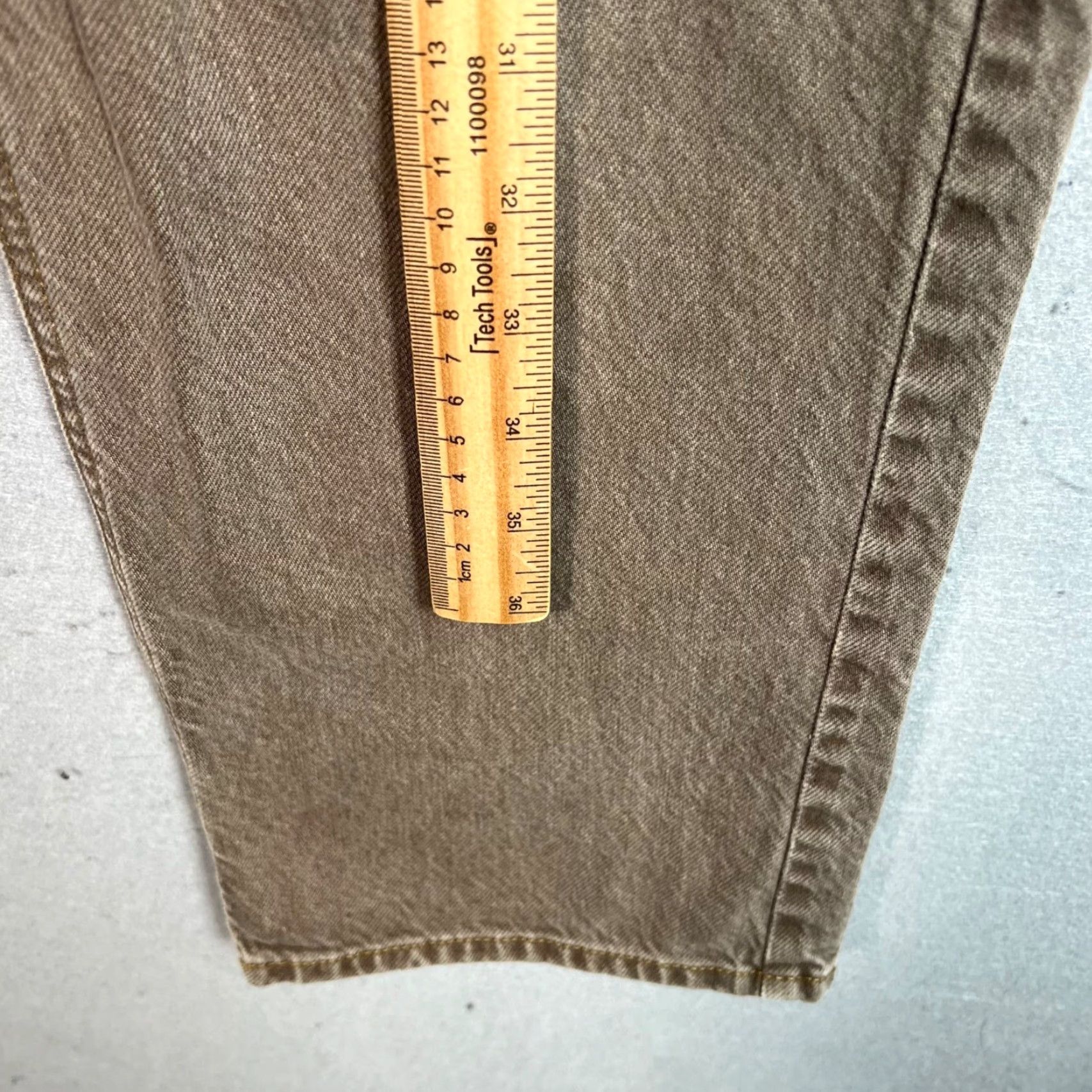 Pacsun VINTAGE PacSun 90s Boyfriend Jeans High-Waisted Relaxed Fit Brown Denim Womens Size 22 Size 22" - 7 Thumbnail