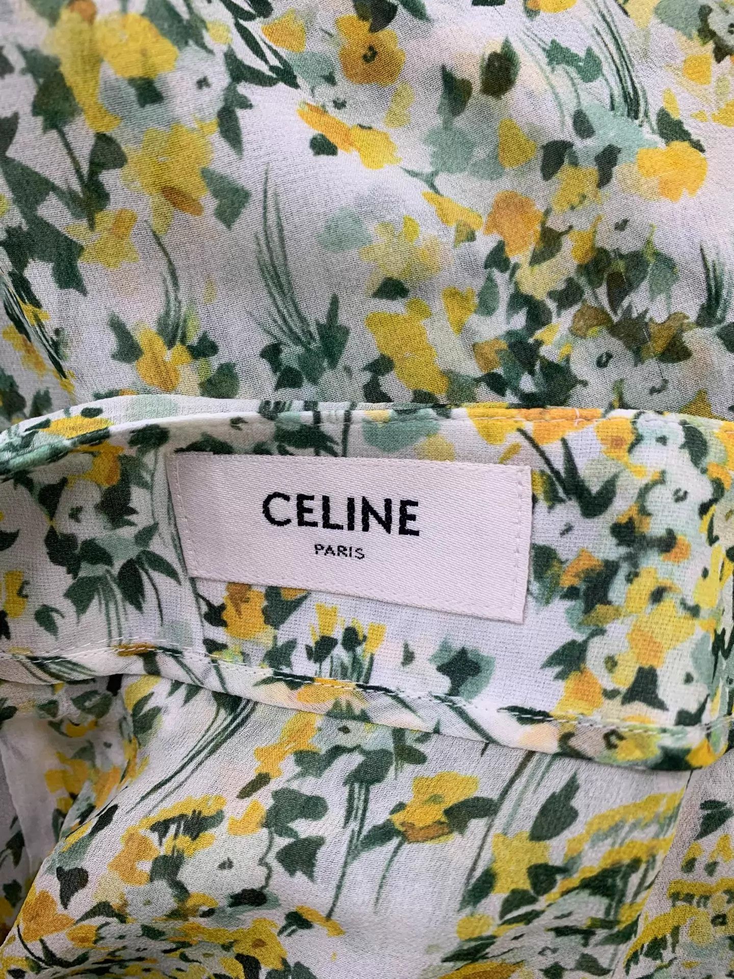 Celine Celine Women's Green Floral Skirt 40 New Size 27" / US 4 / IT 40 - 4 Thumbnail