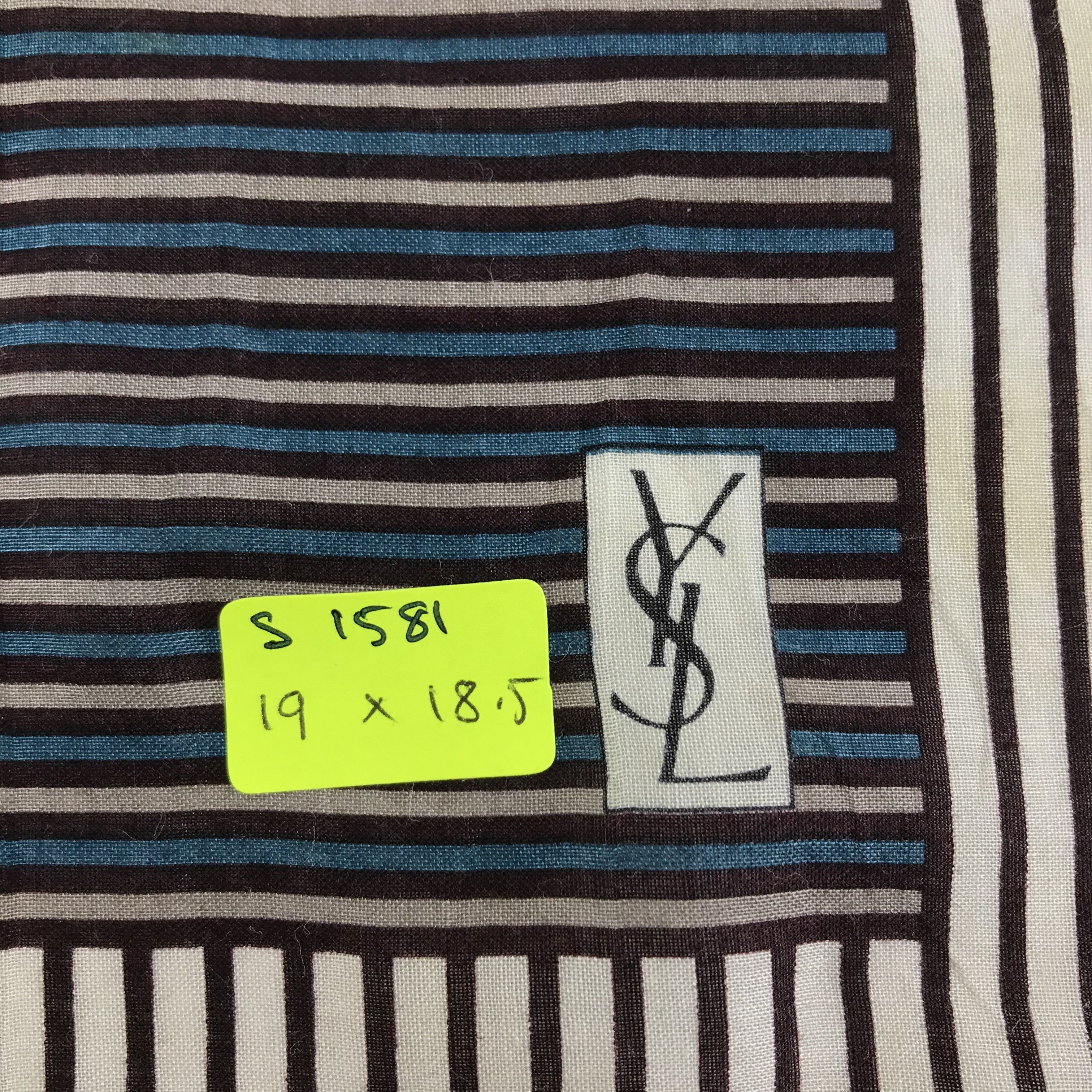 Vintage × Yves Saint Laurent Yves Saint Laurent Bandana / Handkerchief/Neckerchief -S1581 Size ONE SIZE - 5 Thumbnail