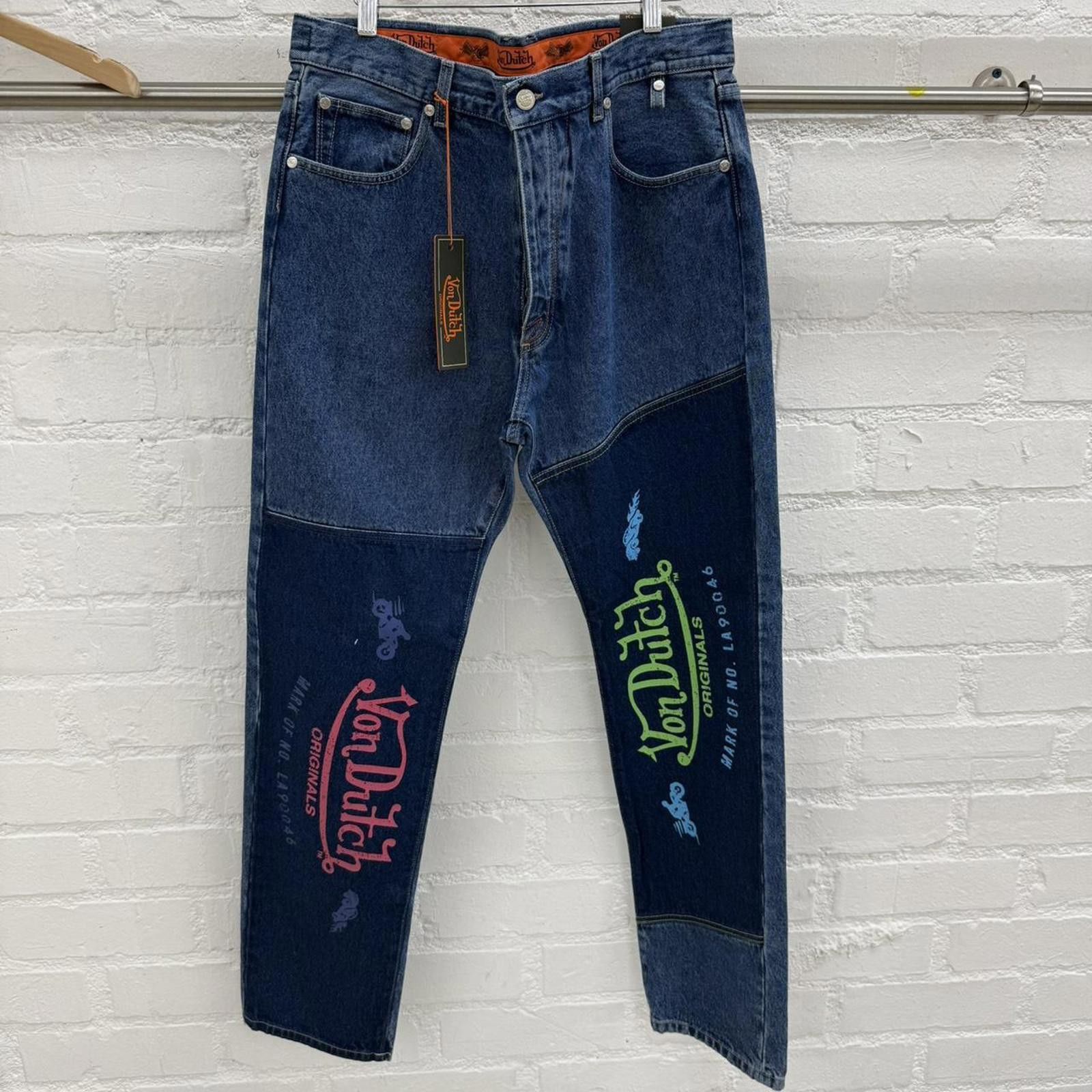 Von Dutch Von Dutch Patchwork Jeans W36 L32 Denim - Brand New Size US 36 / EU 52 - 1 Thumbnail