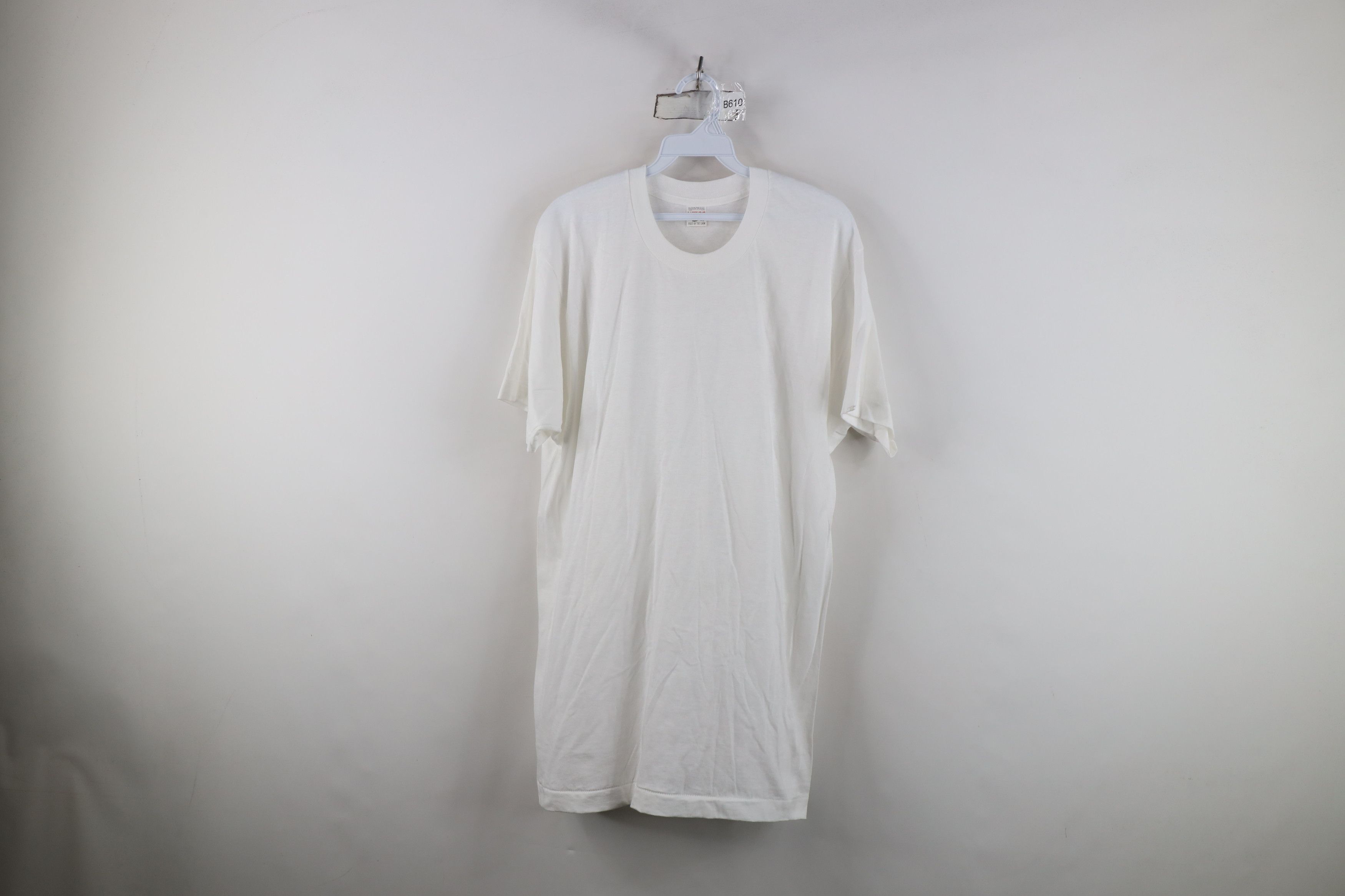 Vintage Vintage 90s Streetwear Cotton Short Sleeve T-Shirt White USA Size US XL / EU 56 / 4 - 1 Thumbnail