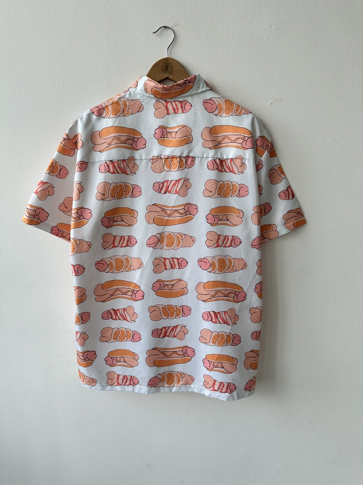 Japanese Brand Happy Dick Sweet Bacon Wrapped Hawaiian Funny Shirt Size US L / EU 52-54 / 3 - 5 Thumbnail