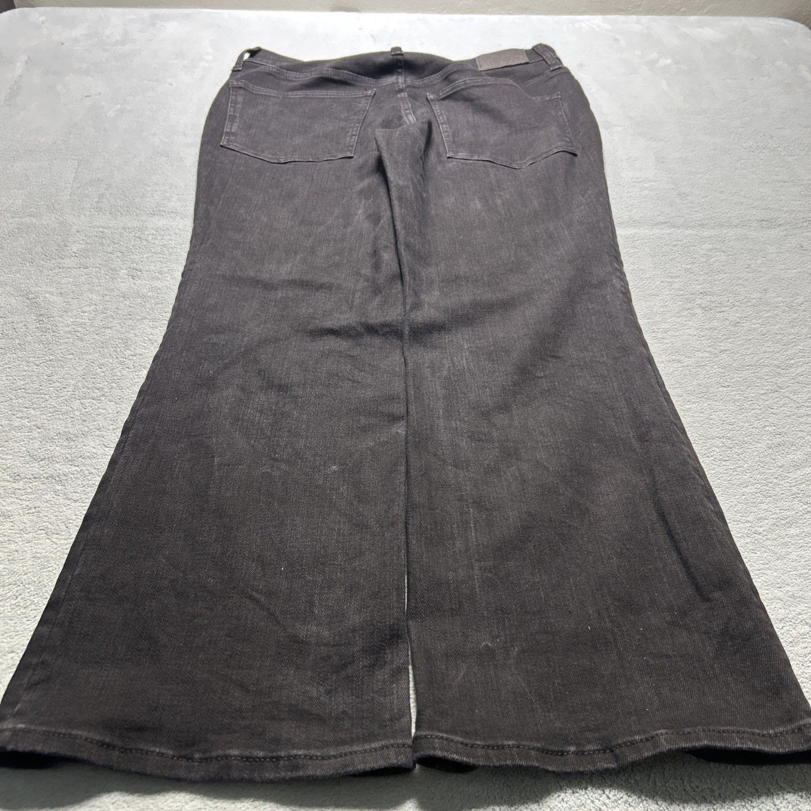 Madewell Beyond Baggy Jeans Womens 31 34x27 Dojo Black Hamilton Wide Size 31" - 2 Thumbnail