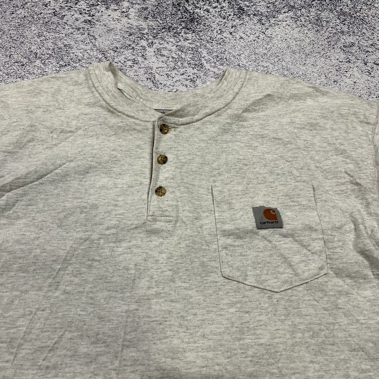 Carhartt × Vintage Vintage Carhartt Grey Pocket T-Shirt Size US XL / EU 56 / 4 - 2 Thumbnail