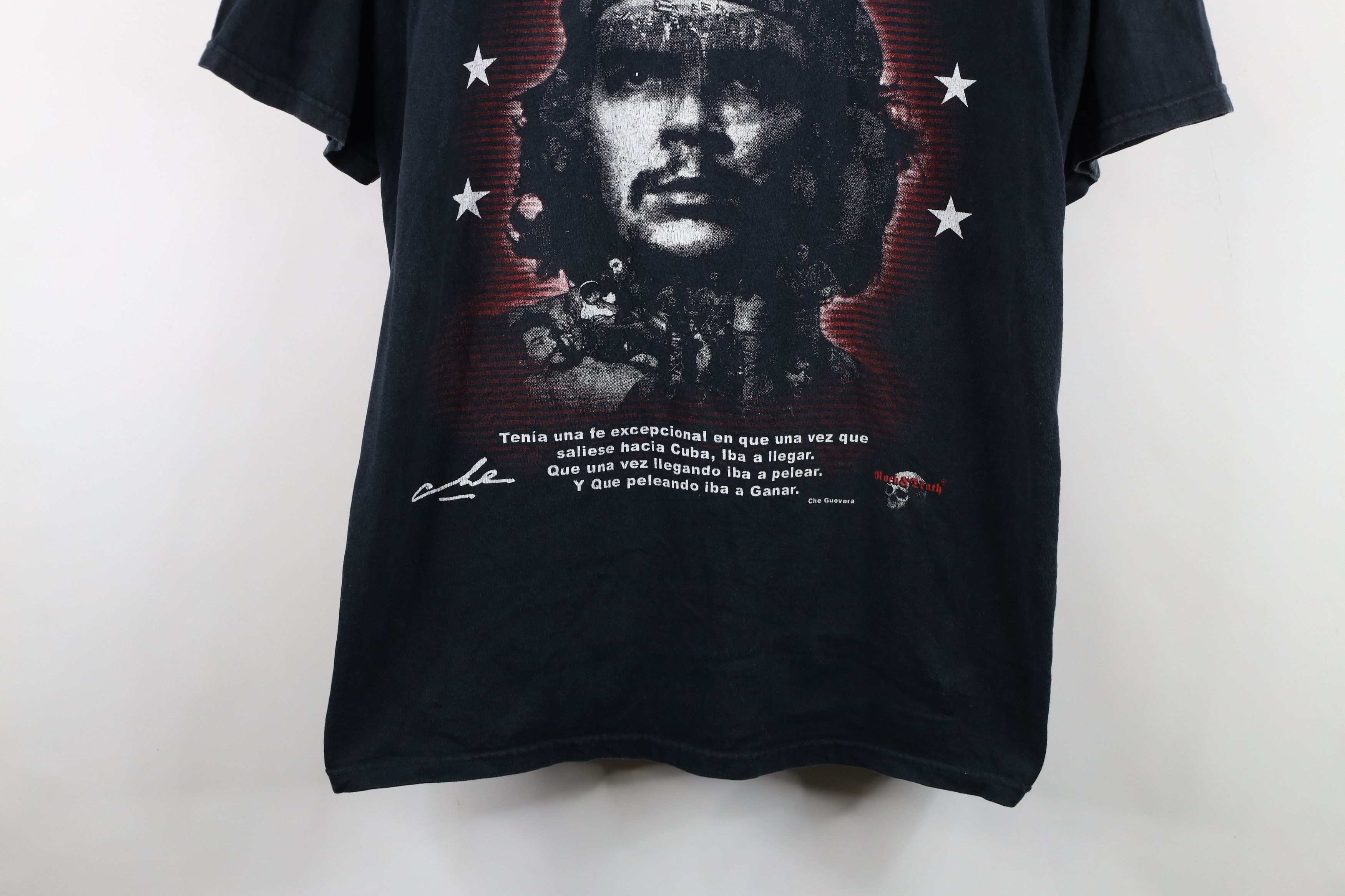 Vintage Vintage Y2K Spell Out Che Guevara Short Sleeve T-Shirt Black Size US XXL / EU 58 / 5 - 3 Thumbnail
