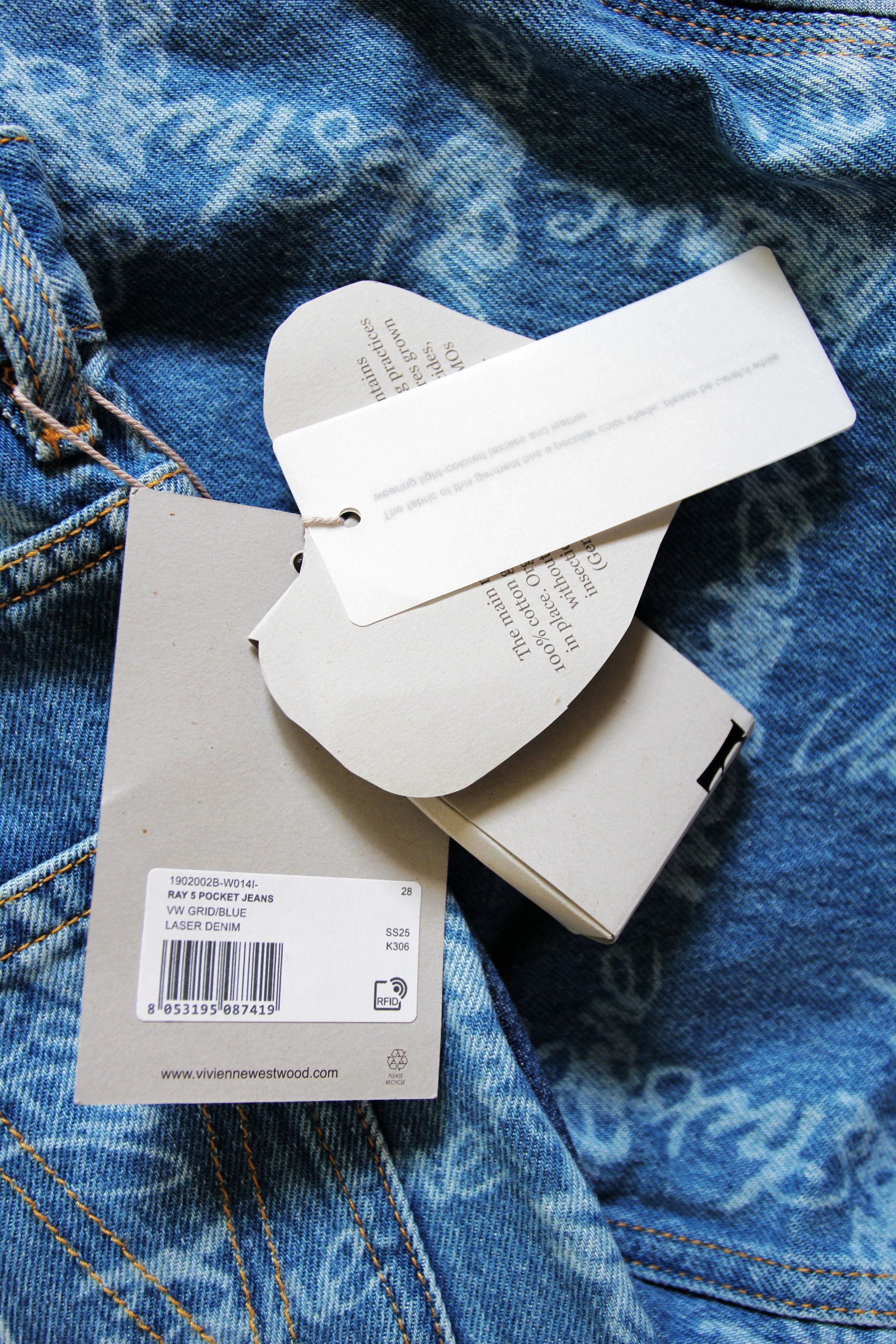 Vivienne Westwood BNWT SS25 VIVIENNE WESTWOOD RAY 5 POCKET JEANS 28 Size 28" / US 6 / IT 42 - 8 Thumbnail