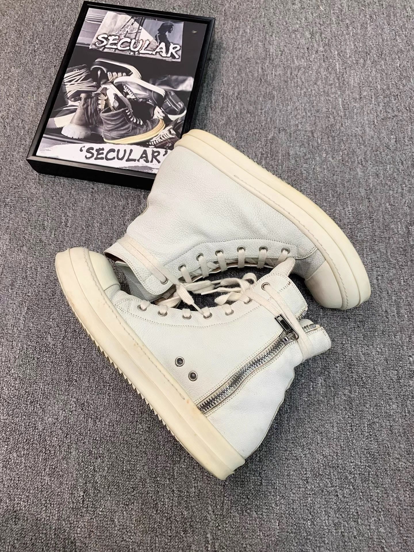 Rick Owens Rick Owens Mainline Leather Sneakers K34 Size US 8 / EU 41 - 6 Thumbnail