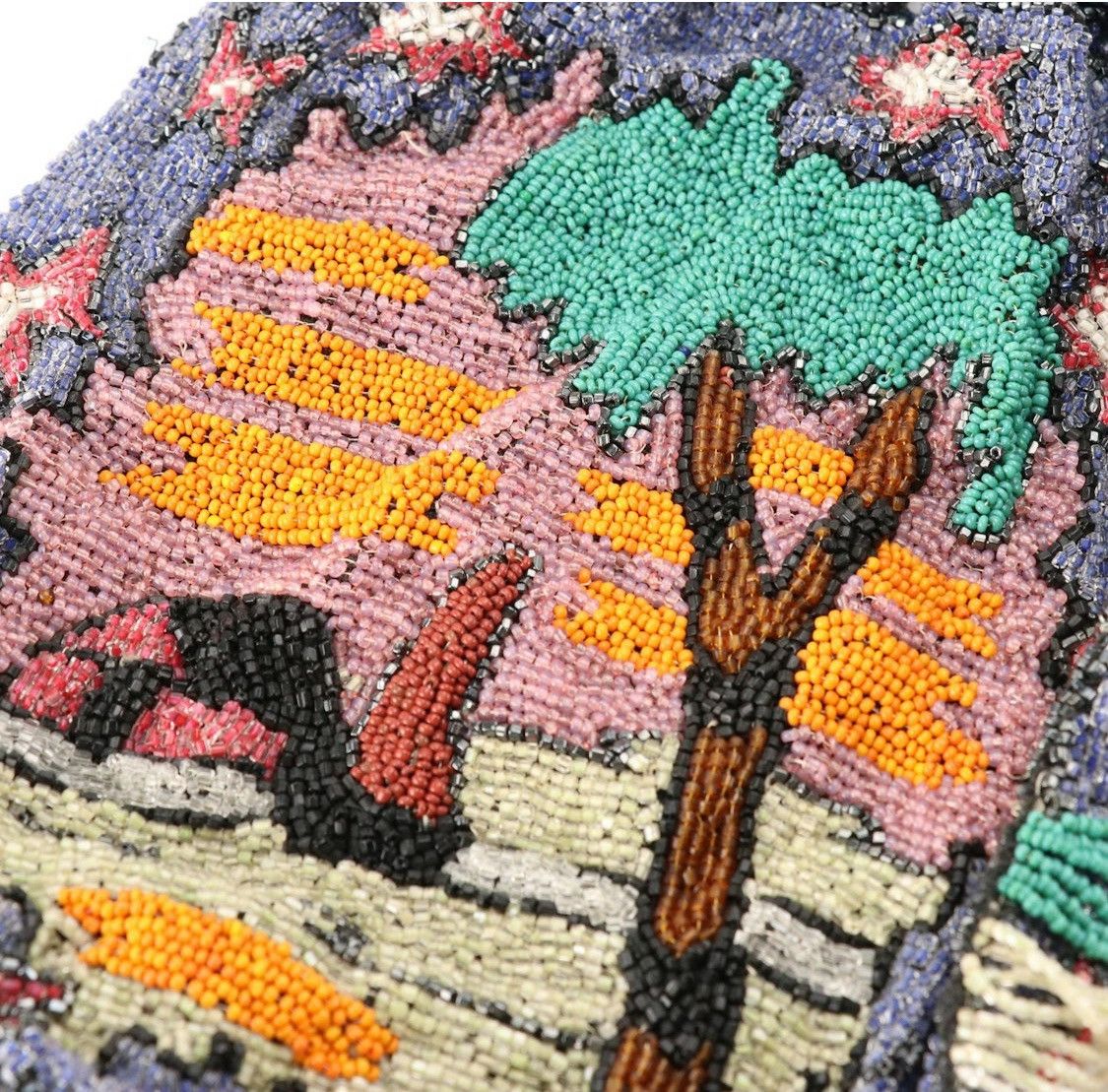 Other Antique Whiting & Davis Beaded Drawstring Purse c.1910 Size ONE SIZE - 3 Thumbnail