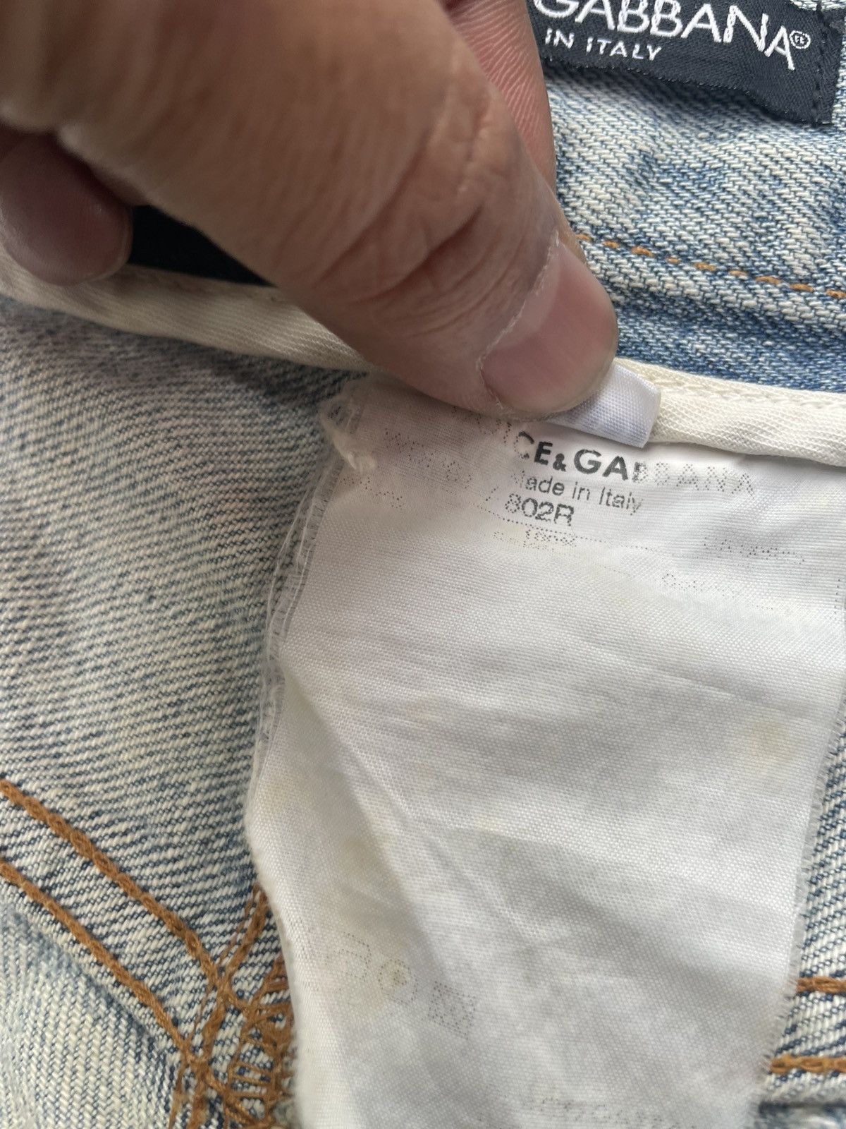 Dolce & Gabbana Vintage Dolce & Gabbana Distresed Size US 35 - 22 Thumbnail