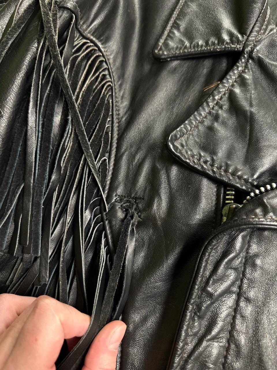 Schott 🔥Archive 90s Item Schott Perfecto 618 Fringe Leather Jacket🇱🇷 Size US M / EU 48-50 / 2 - 10 Thumbnail