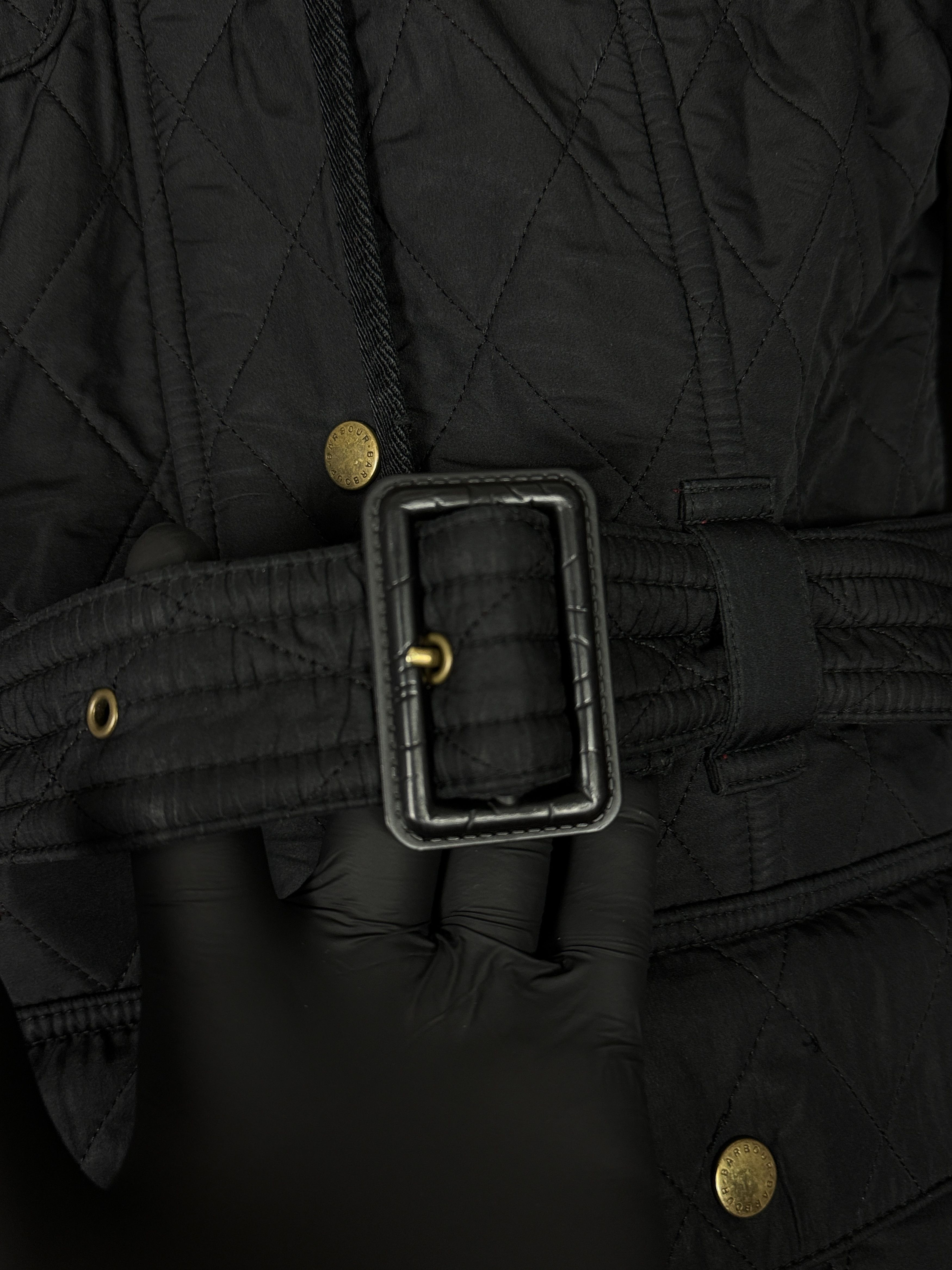 Barbour Barbour International quilted jacket with belt mini logo Size S / US 4 / IT 40 - 5 Thumbnail