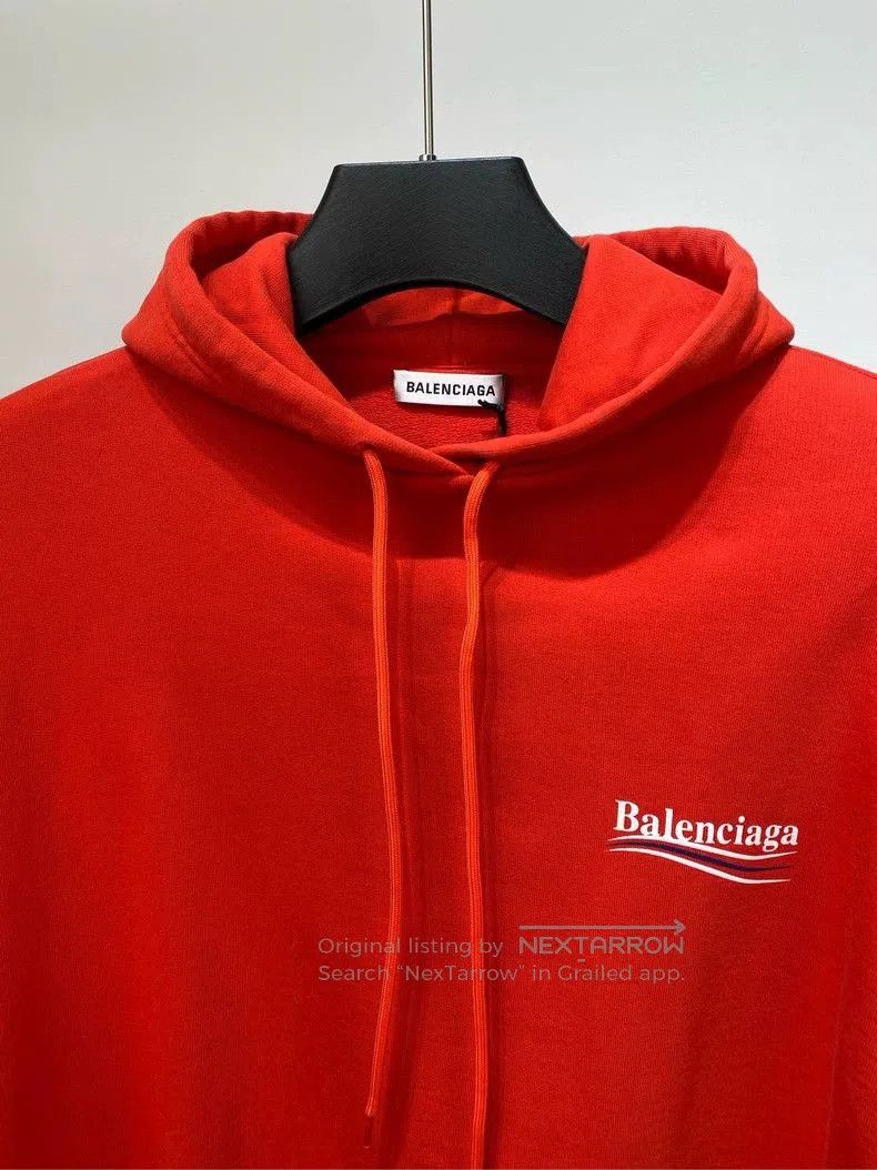 Balenciaga Balenciaga Red Logo Print Hoodie. Size US S / EU 44-46 / 1 - 7 Thumbnail