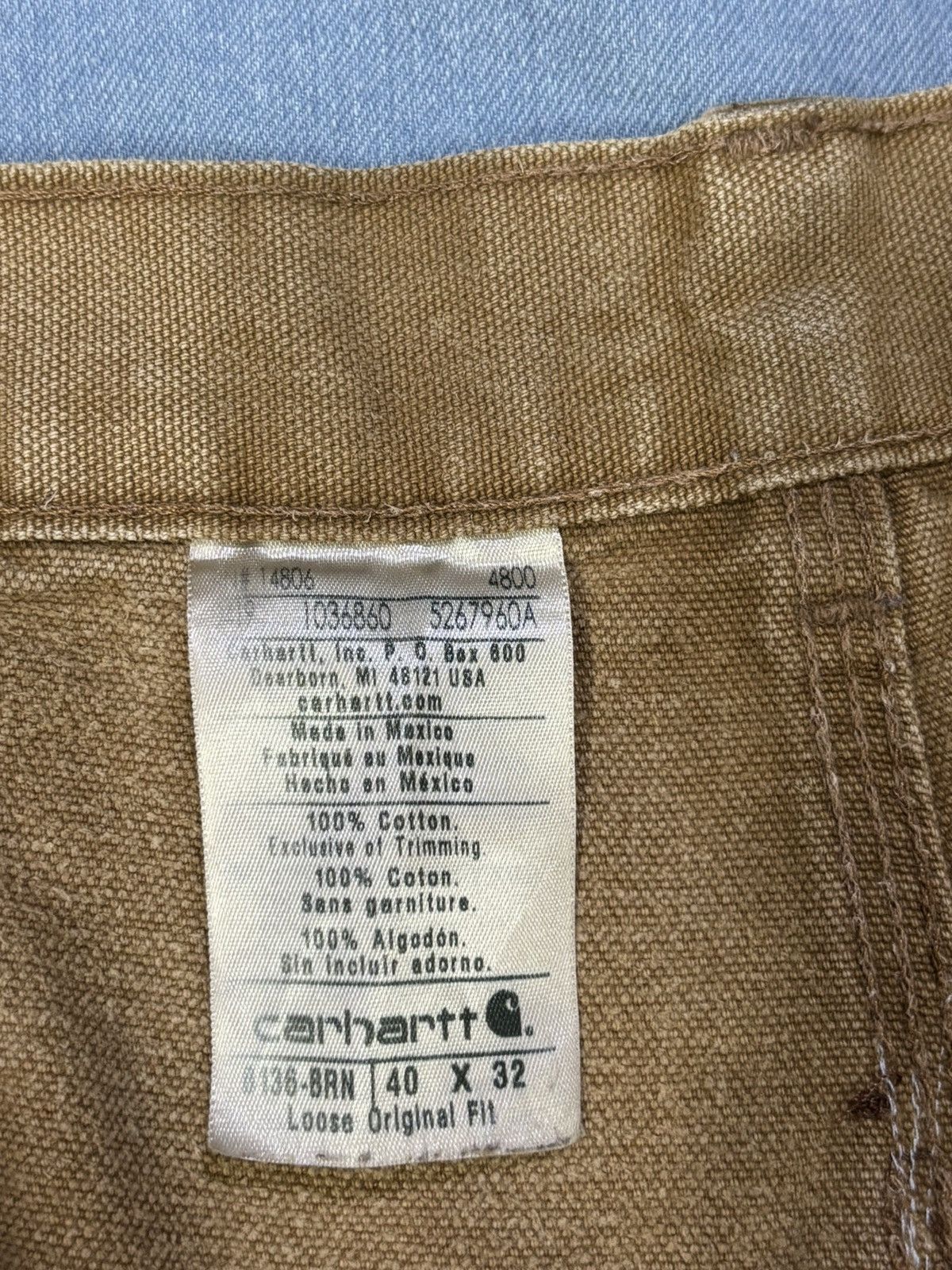 Carhartt Carhartt B136 BRN Double knee denim Size US 40 / EU 56 - 6 Thumbnail