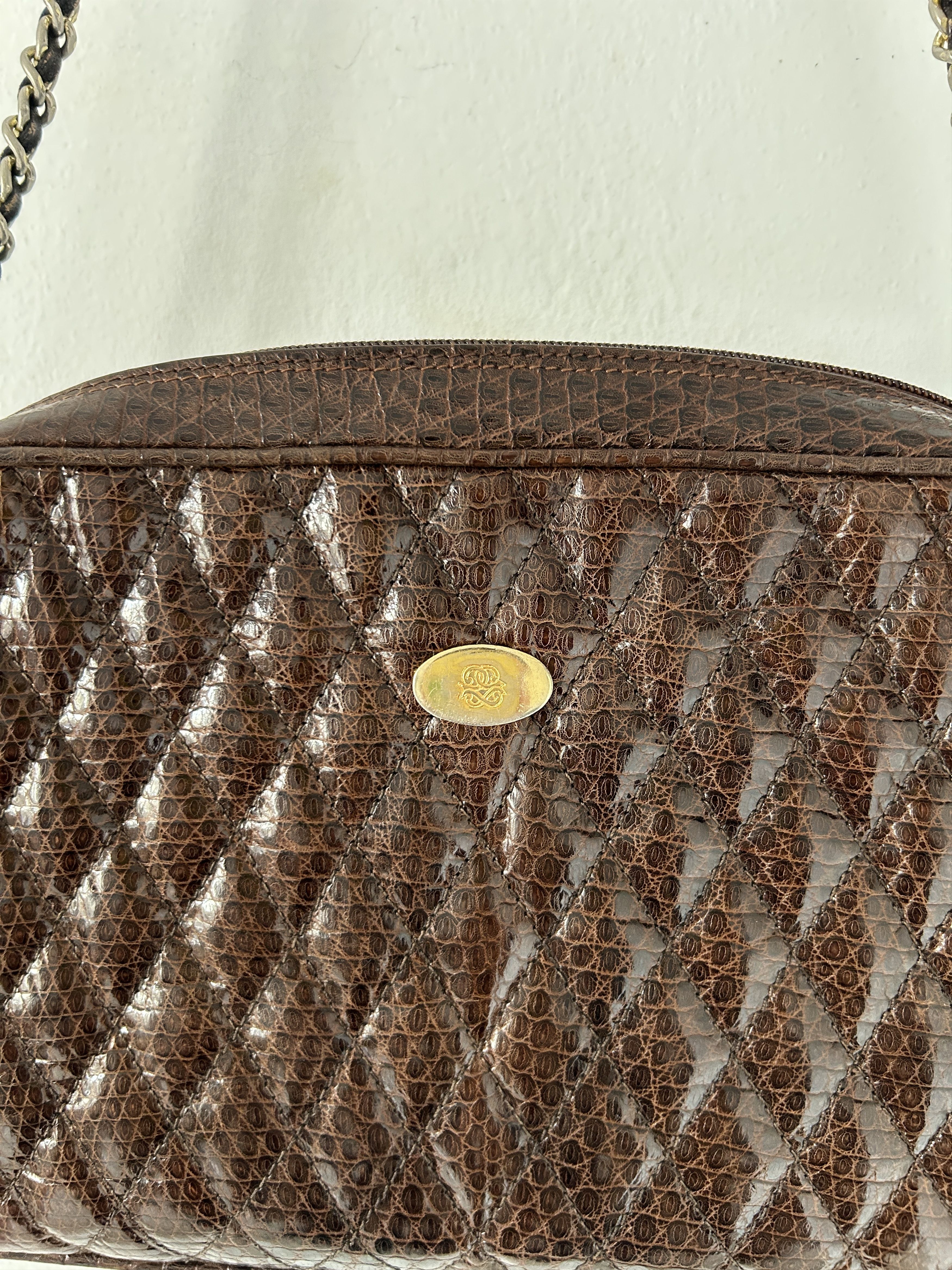 Vintage Vintage 70s Snake Leather Crossbody Bag Size ONE SIZE - 2 Thumbnail