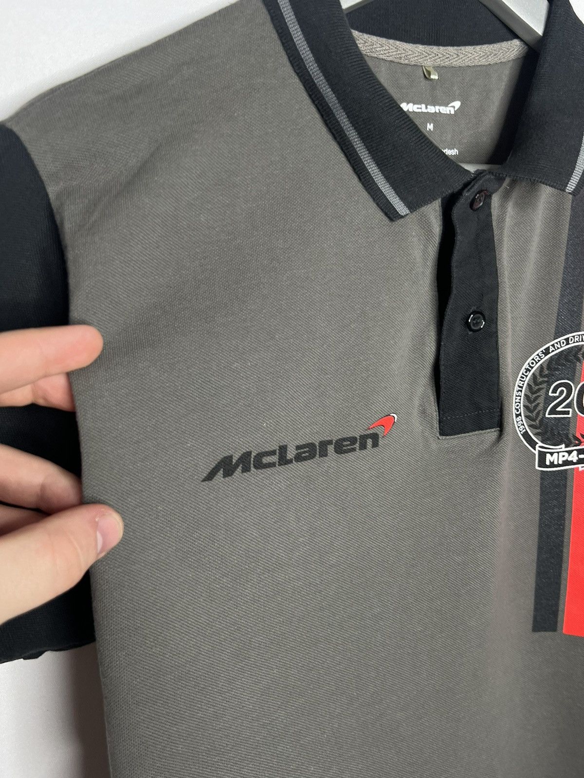Formula 1 McLaren MP4-13 Racing Polo Shirt Short Sleeve #8 F1 Team Size US M / EU 48-50 / 2 - 6 Thumbnail