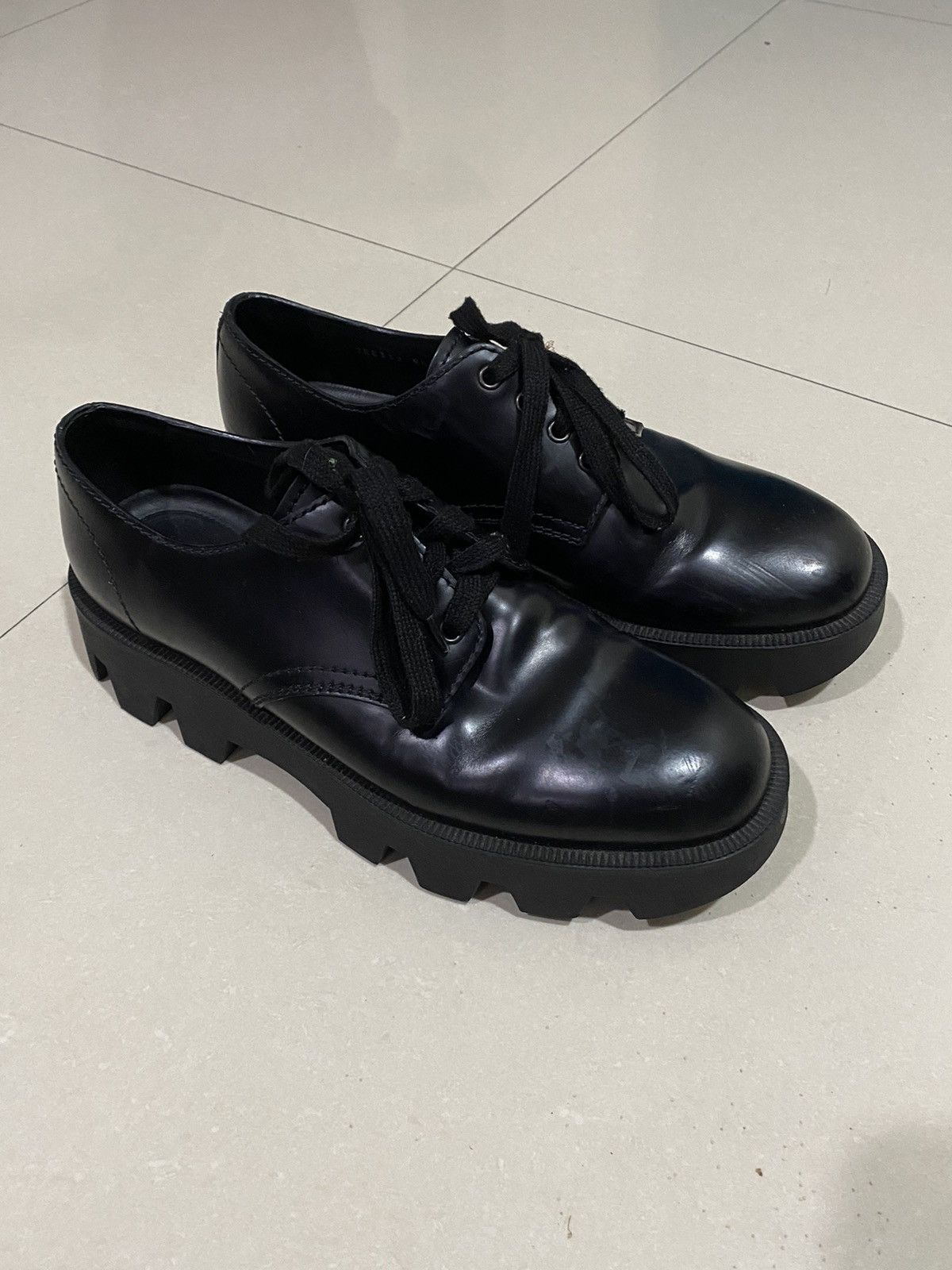 Prada PRADA Leather Derby Shoes Size US 9.5 / EU 42-43 - 2 Thumbnail