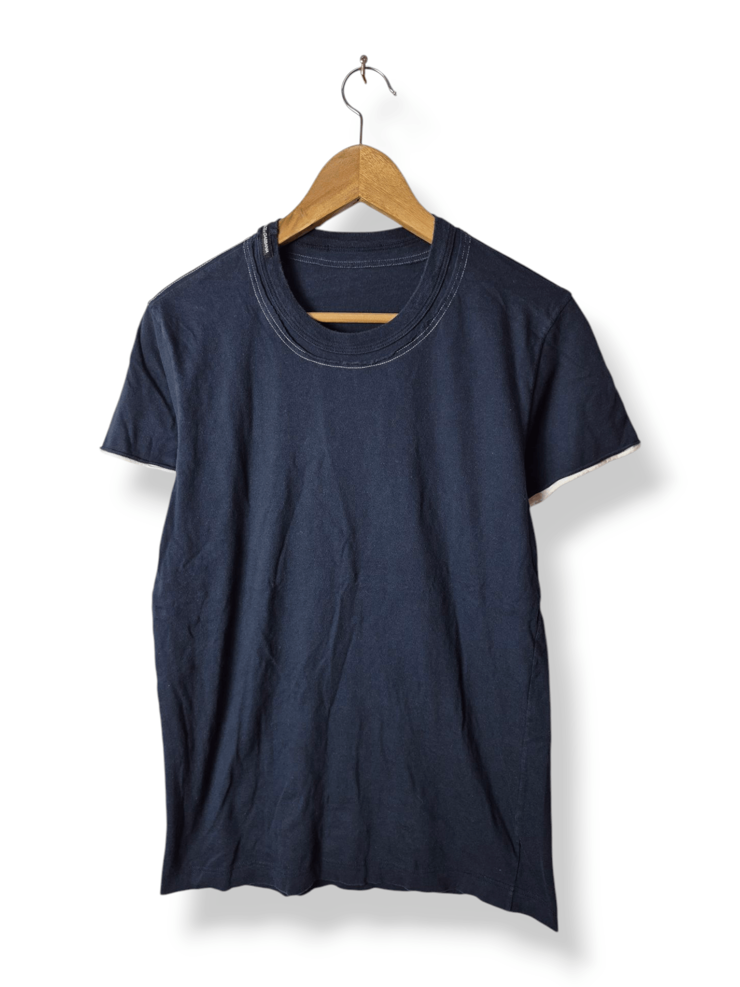 Dolce & Gabbana 🔥Dolce & Gabbana Double Collar Plain Tee Size US S / EU 44-46 / 1 - 1 Thumbnail