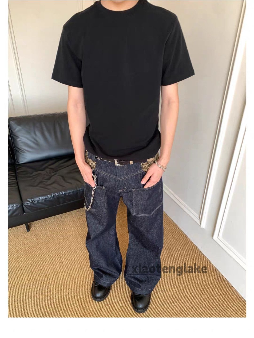Designer × Jean × Vintage Utility skate hiphop snake pattern graphic hiphop pants Size US 30 / EU 46 - 7 Thumbnail