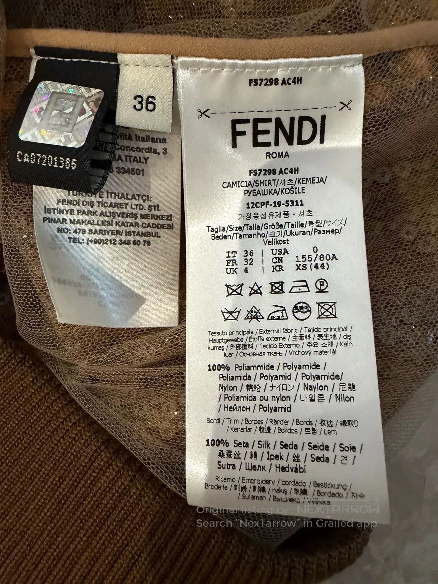 Fendi fendi yellow sequined top size 36. Size US S / EU 44-46 / 1 - 4 Thumbnail